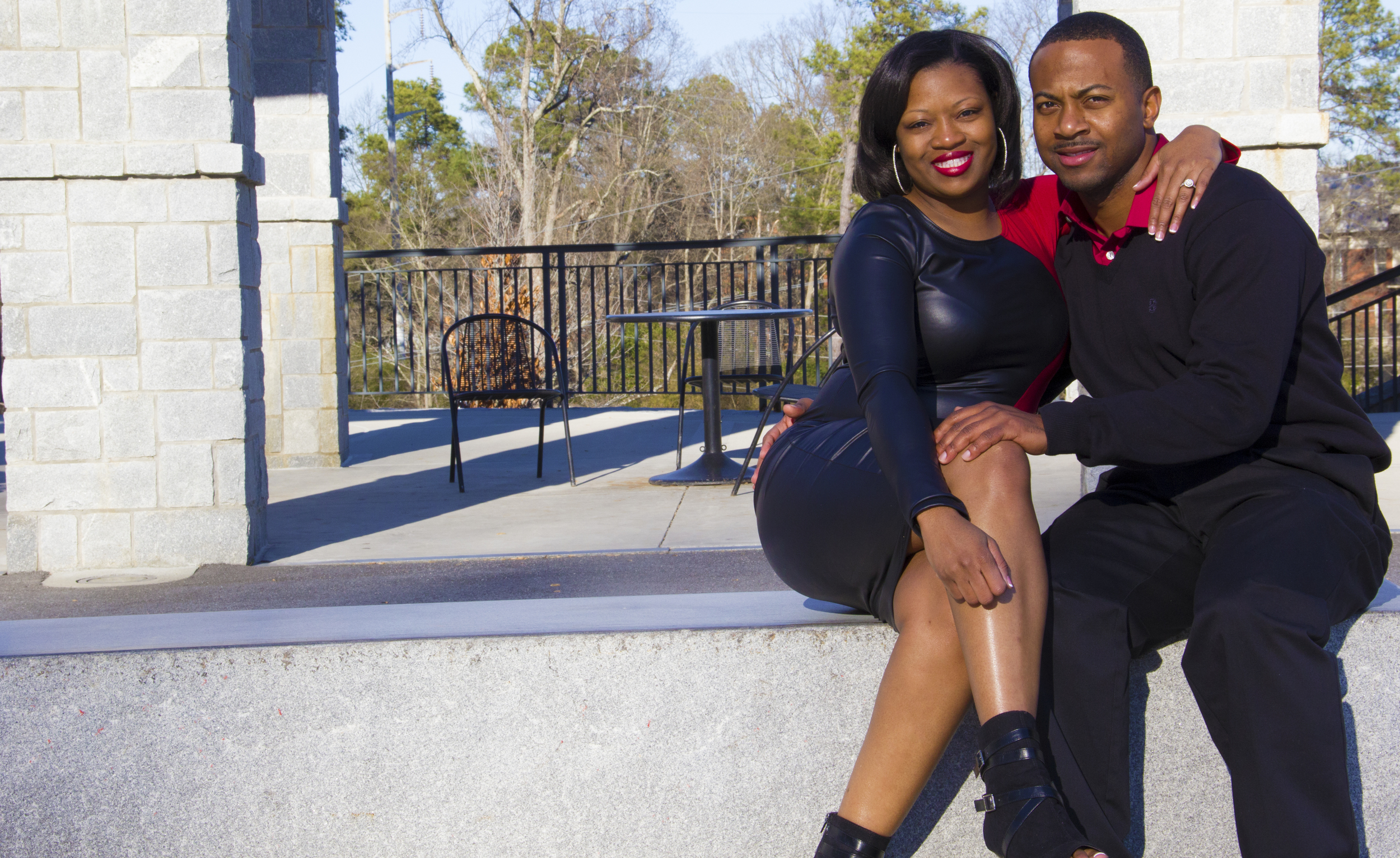 Engagement Photo in Piedmont Park