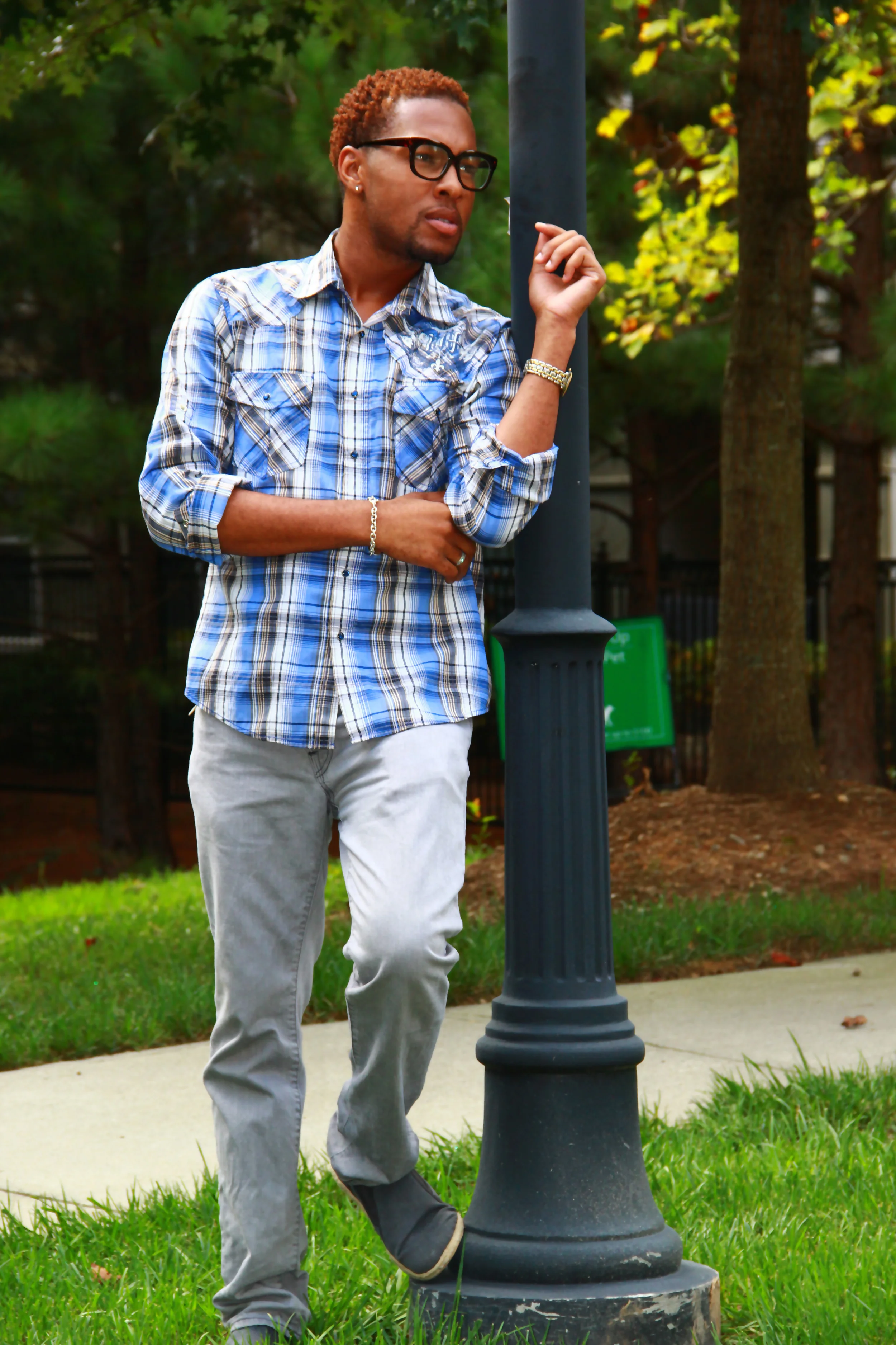 Male Model; Lightpost
