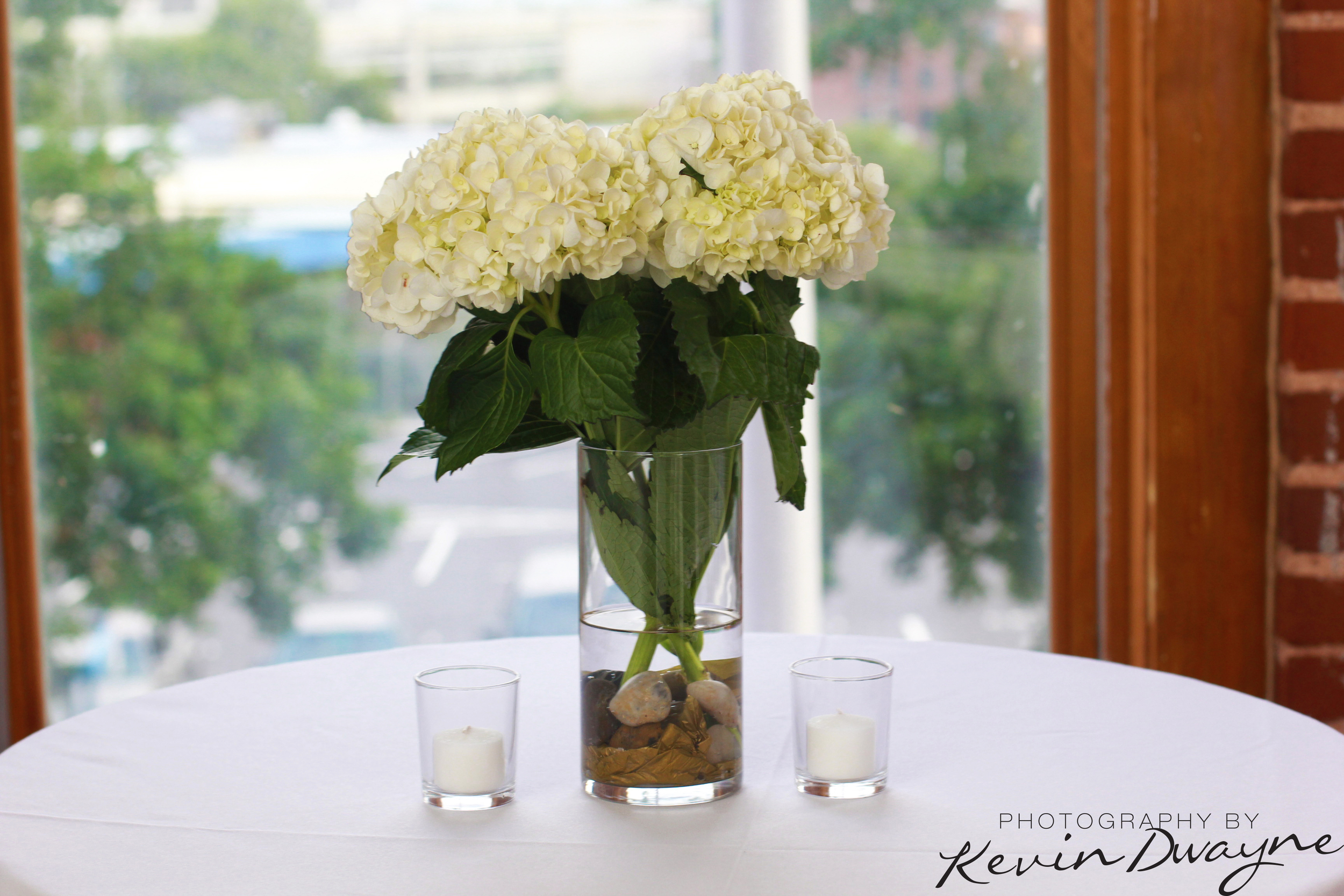 White Flowers in Vase