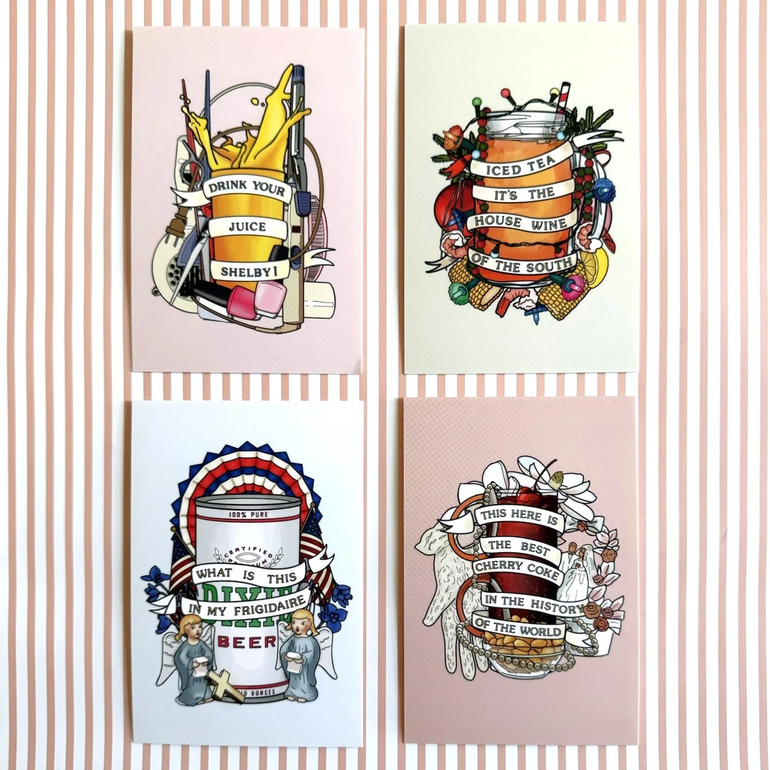 STEEL MAGNOLIAS POSTCARD SET - ULTRA LUXE FINISH