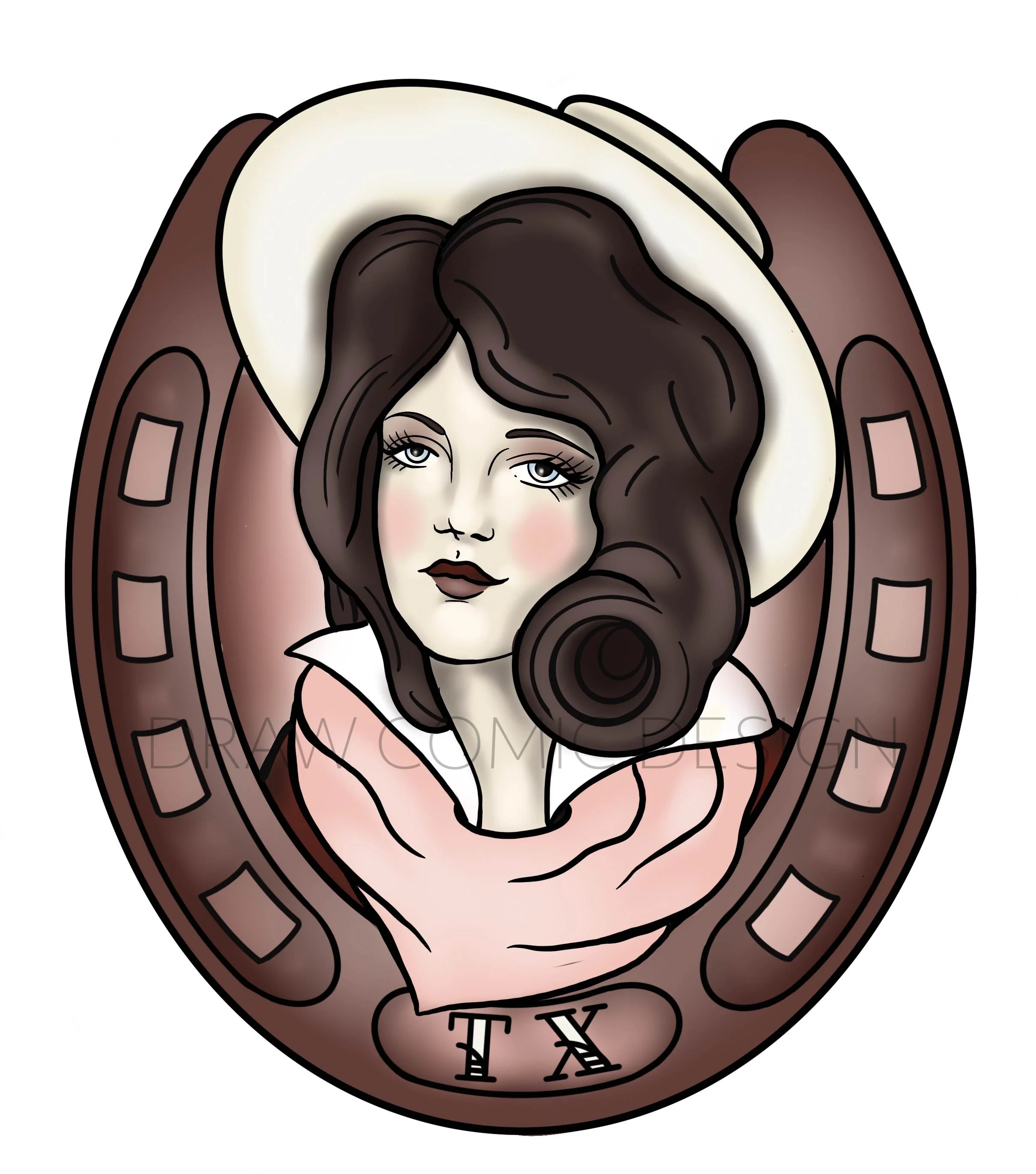 HORSE SHOE PINUP - TEXAS - WATERMARK.jpg