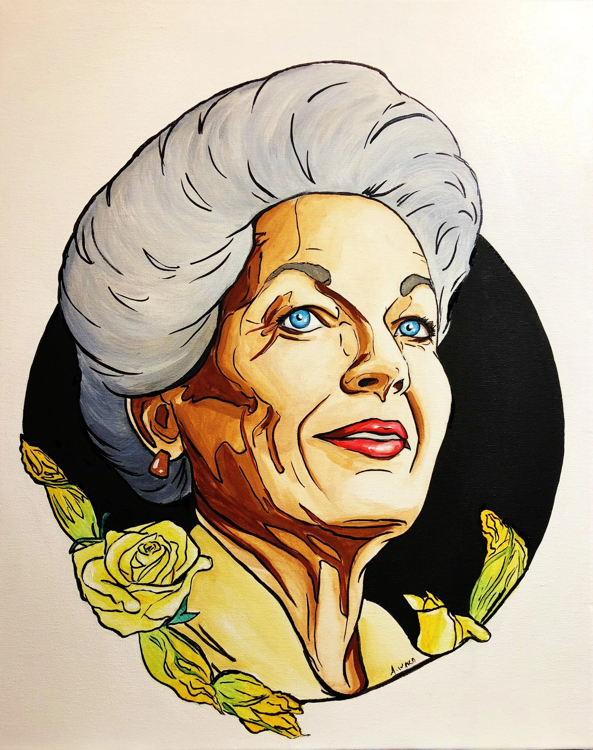 Ann Richards w Rose and Cactus Blossom.jpg