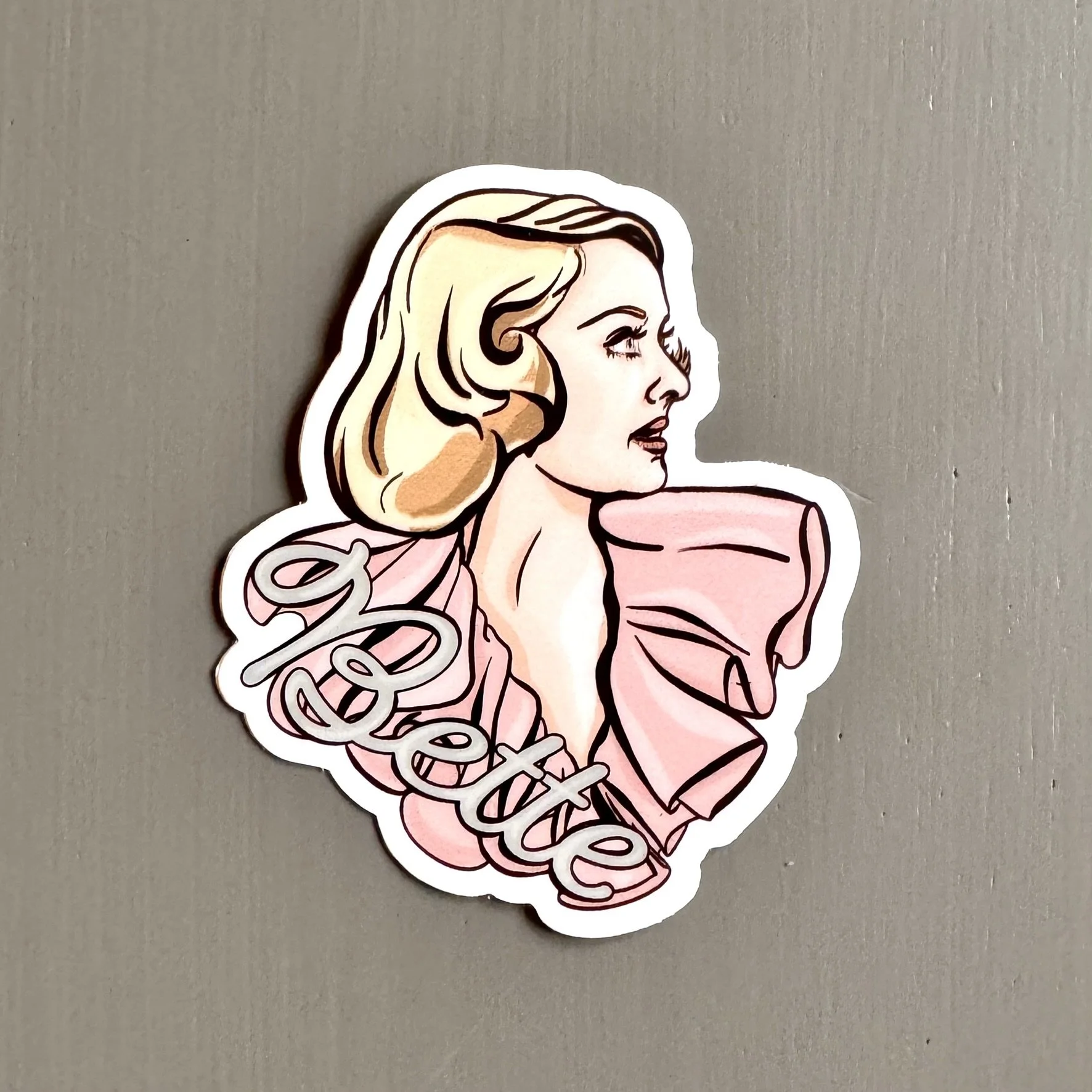 BETTE DAVIS VINYL STICKER