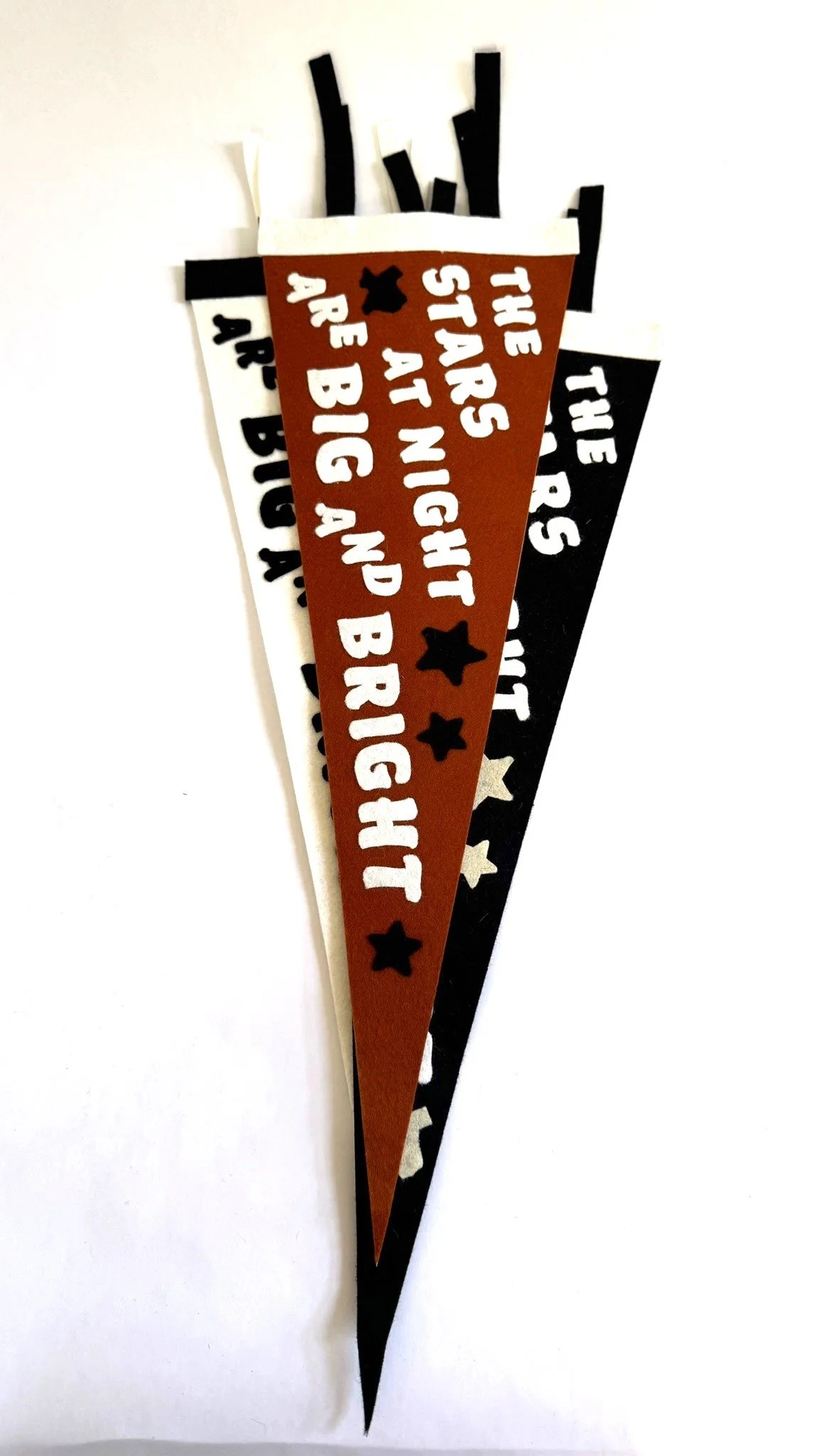 The Stars are Bright Vintage Merino Wool Pennant