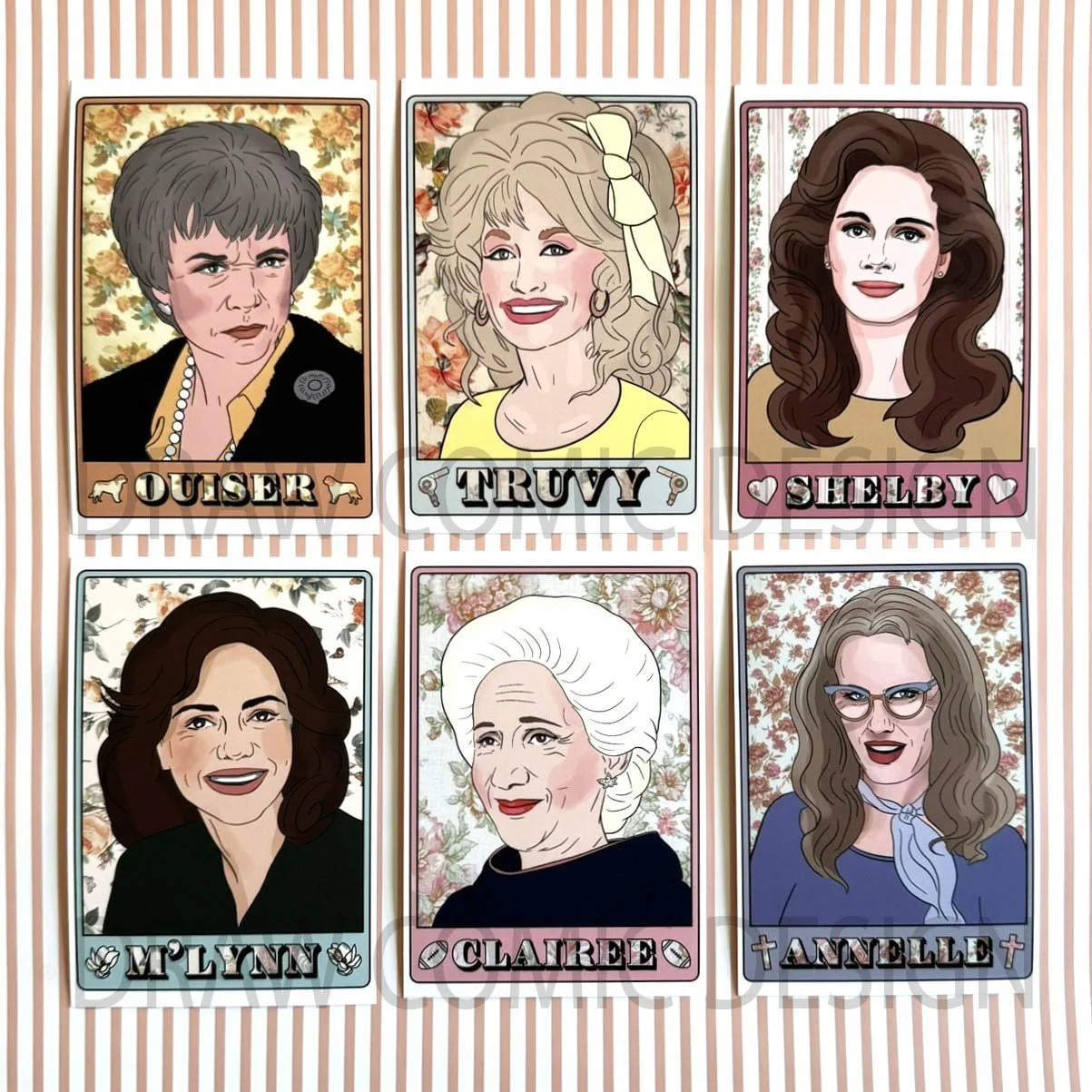 STEEL MAGNOLIAS PORTRAIT POSTCARD SET