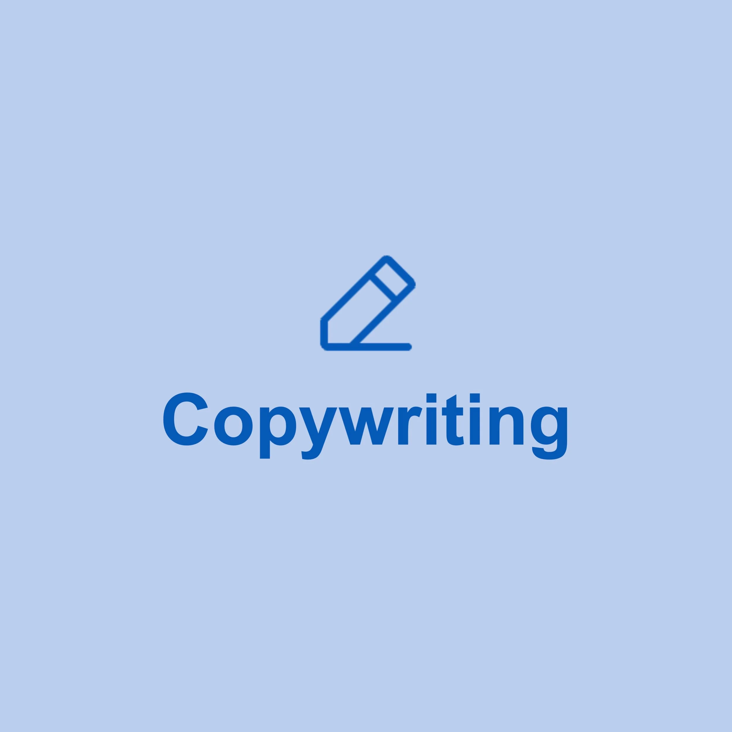 pencil icon - copywriting