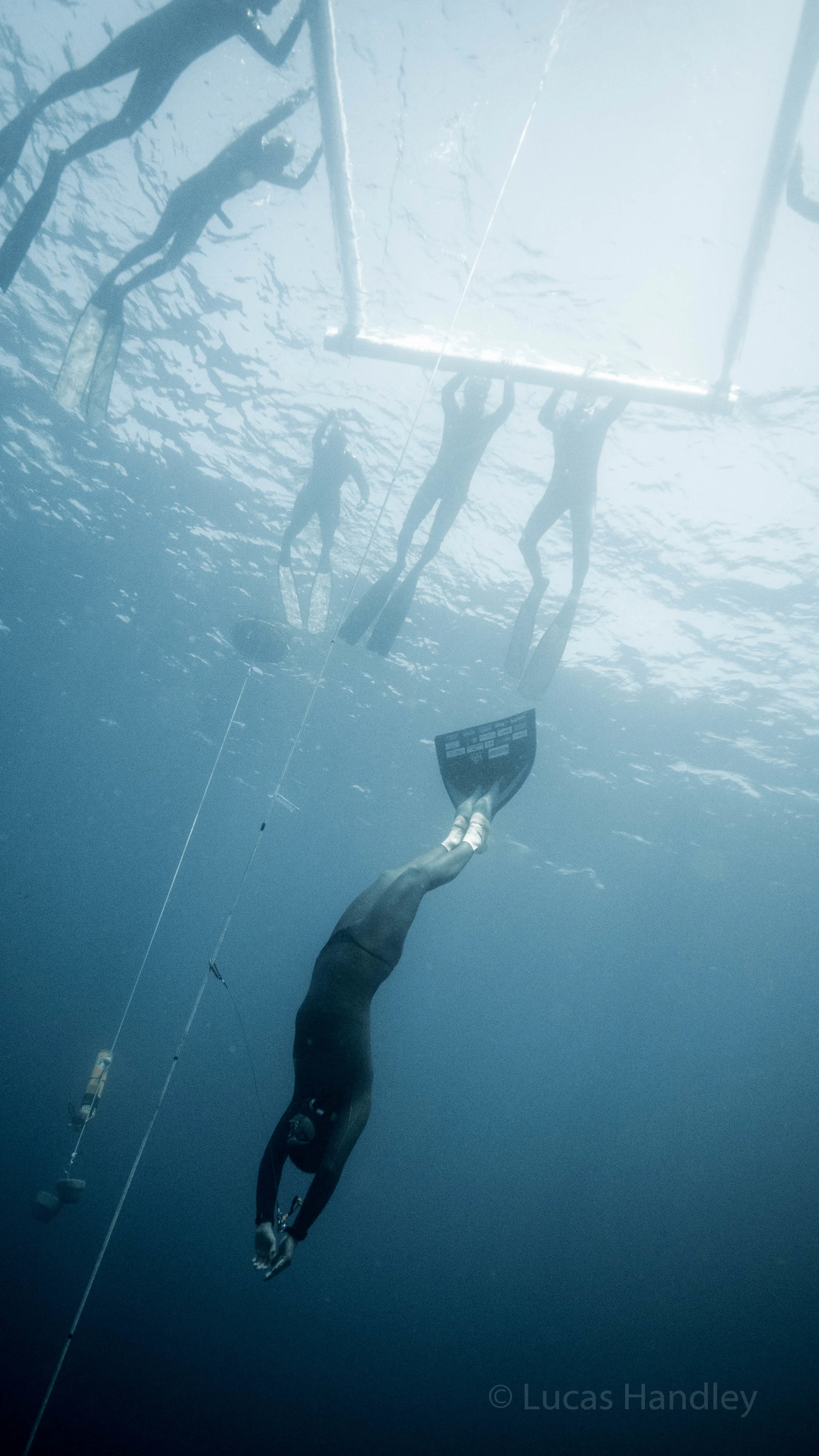 Dave Mullins (NZ) heading to the depths