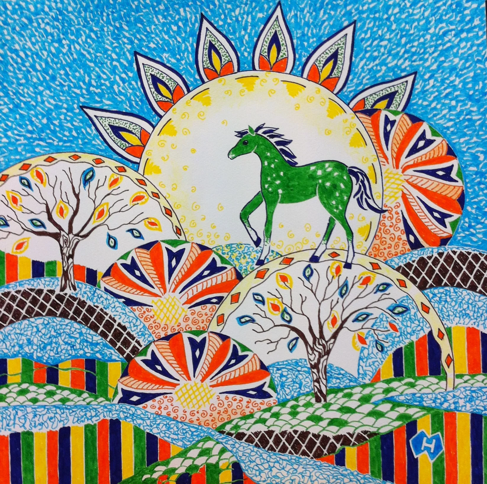 Horse Design Drawing No.3  small.jpg