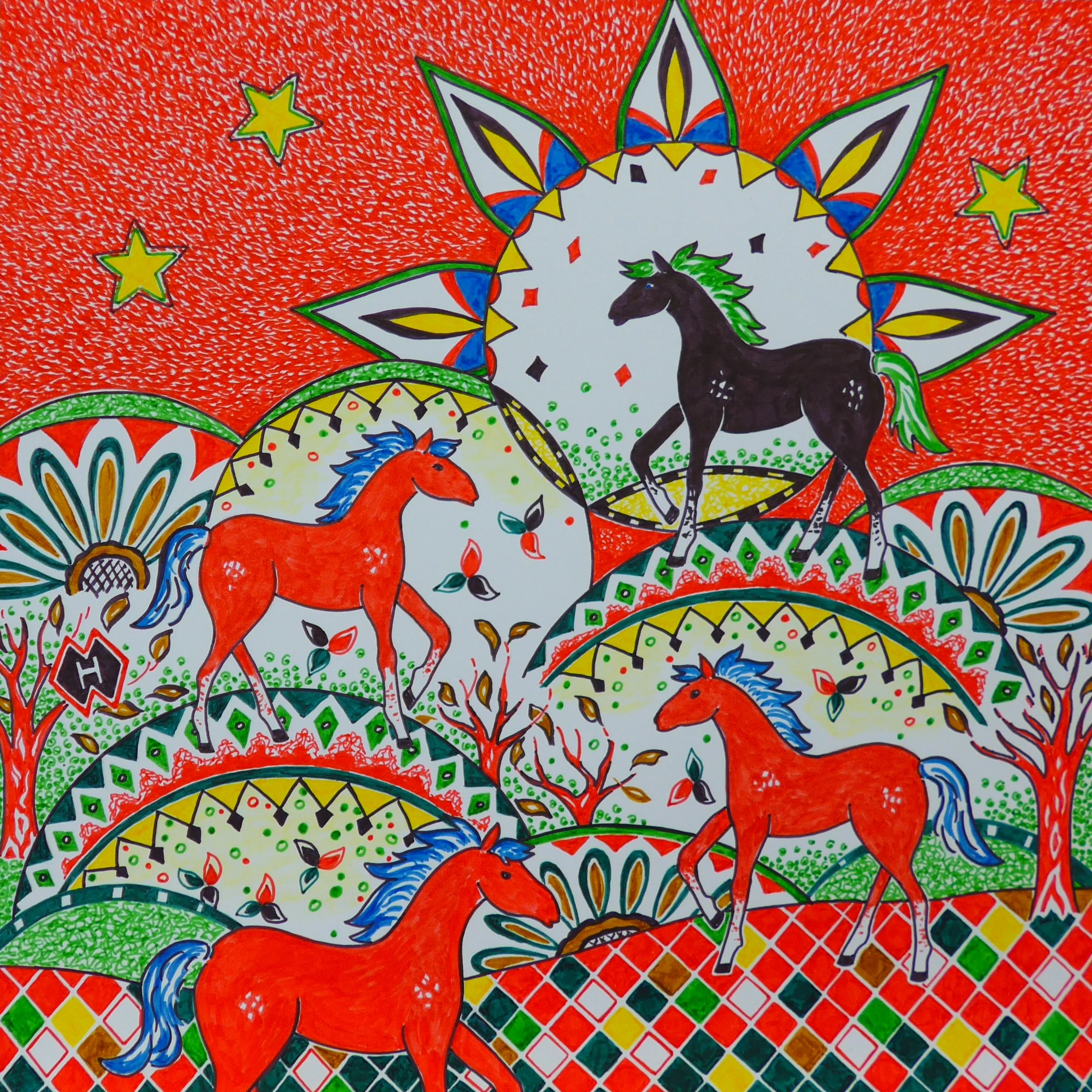 Horse Design Drawing No. 12