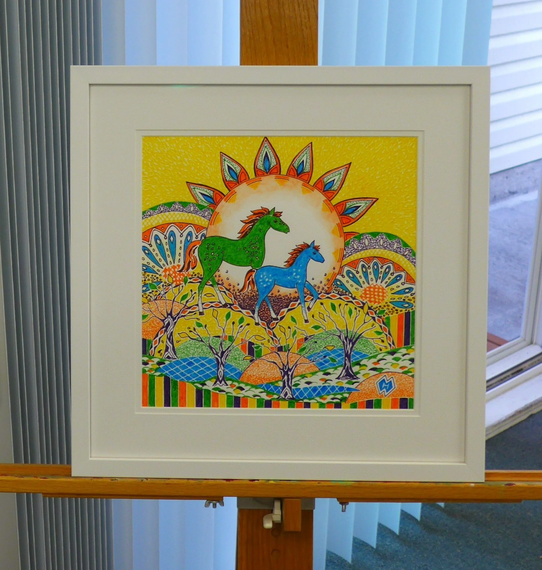 Framed Horse Design Drawing No. 4.JPG