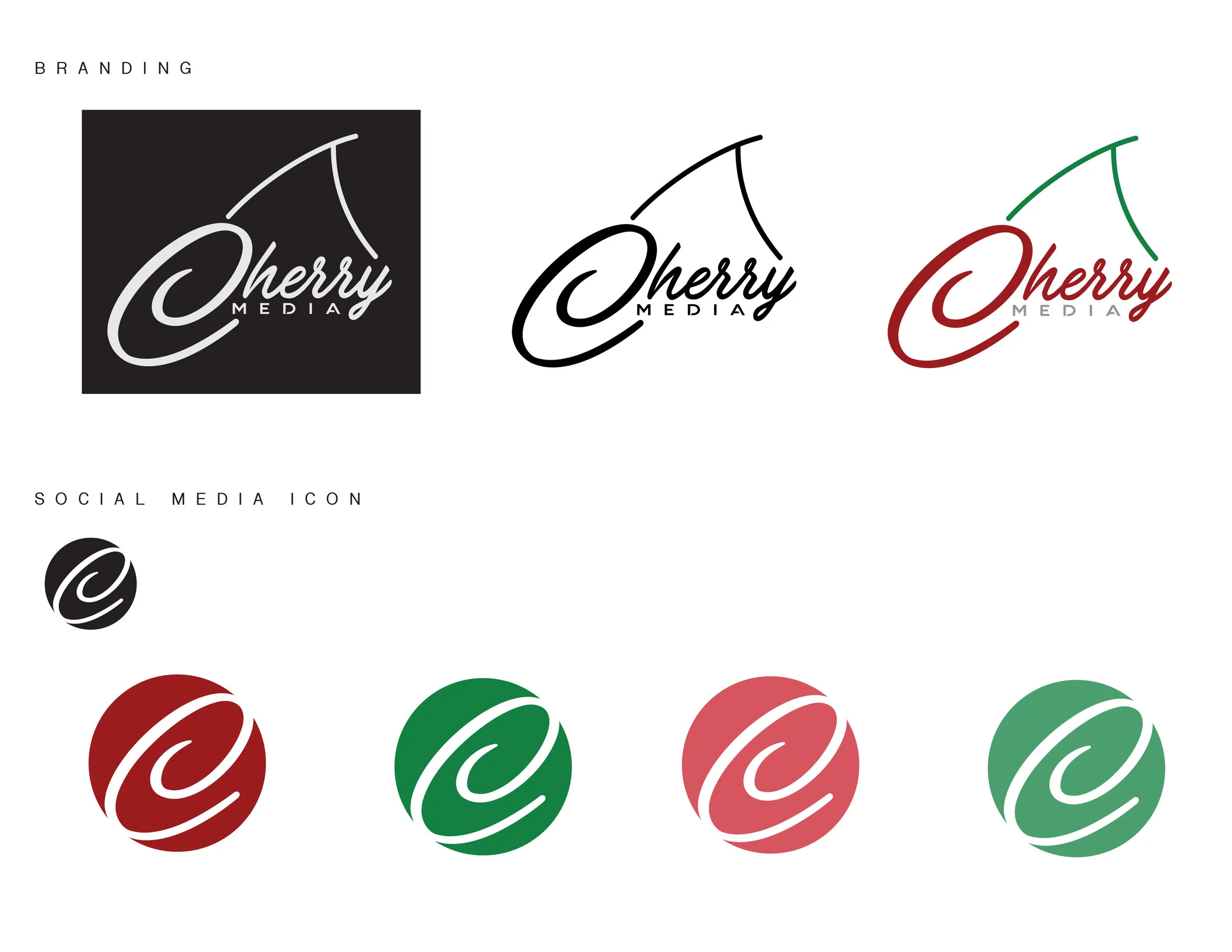 Branding exploration - Cherry Media