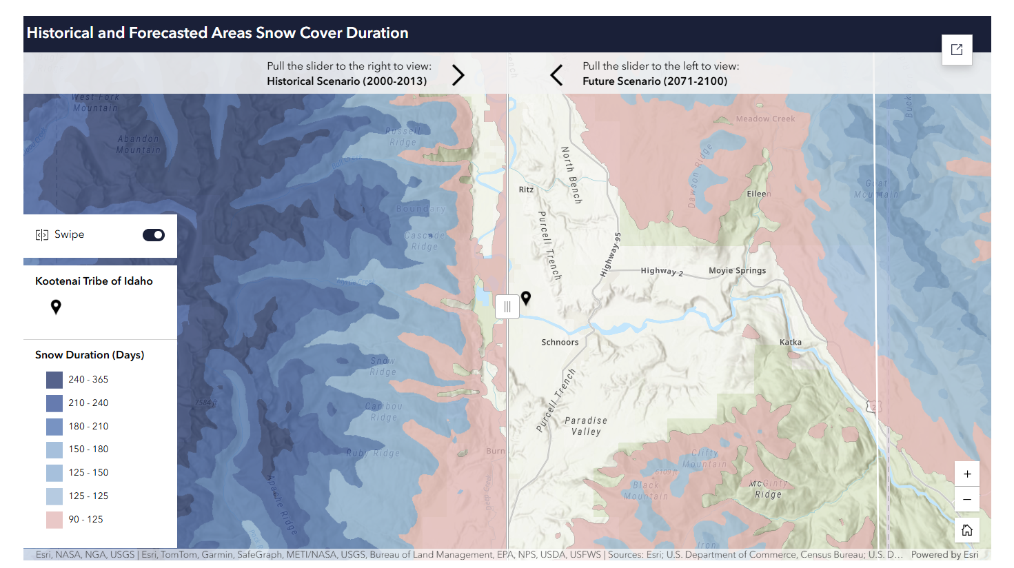 Kootenai Tribe dashboard.