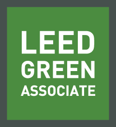 LEED Green Associate certification logo.