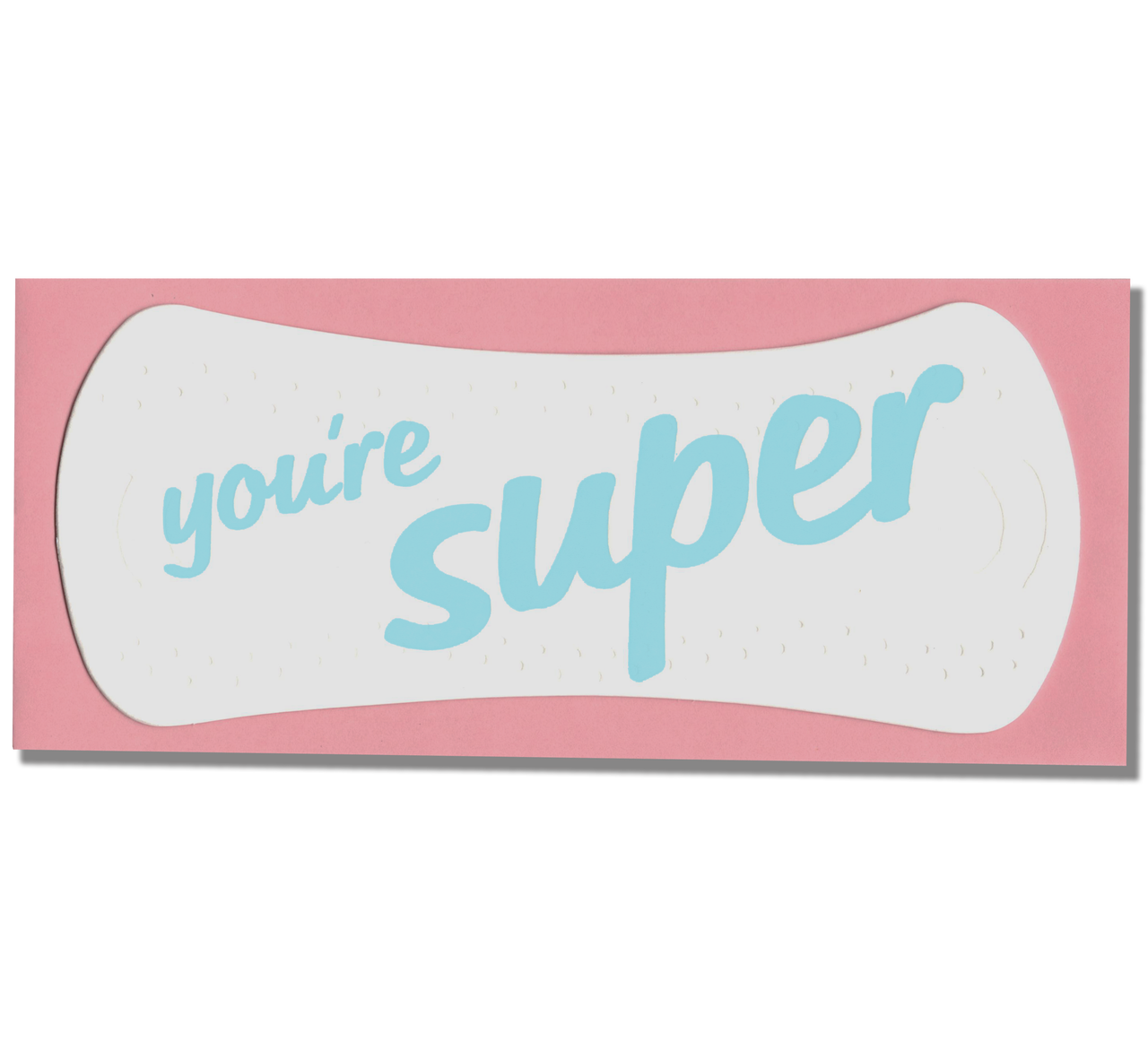 You're Super card by Power and Light Press Be bold with your holiday cards and your friends might remember to get you a good gift ;-) Get it here.