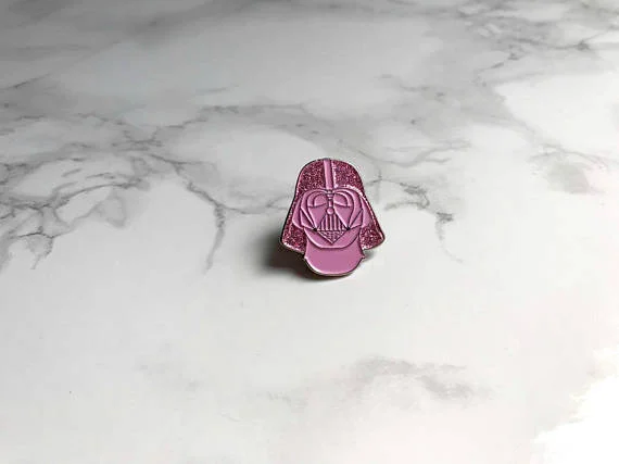 Glitter Pink Darth Vader by MadameCatsPurrr