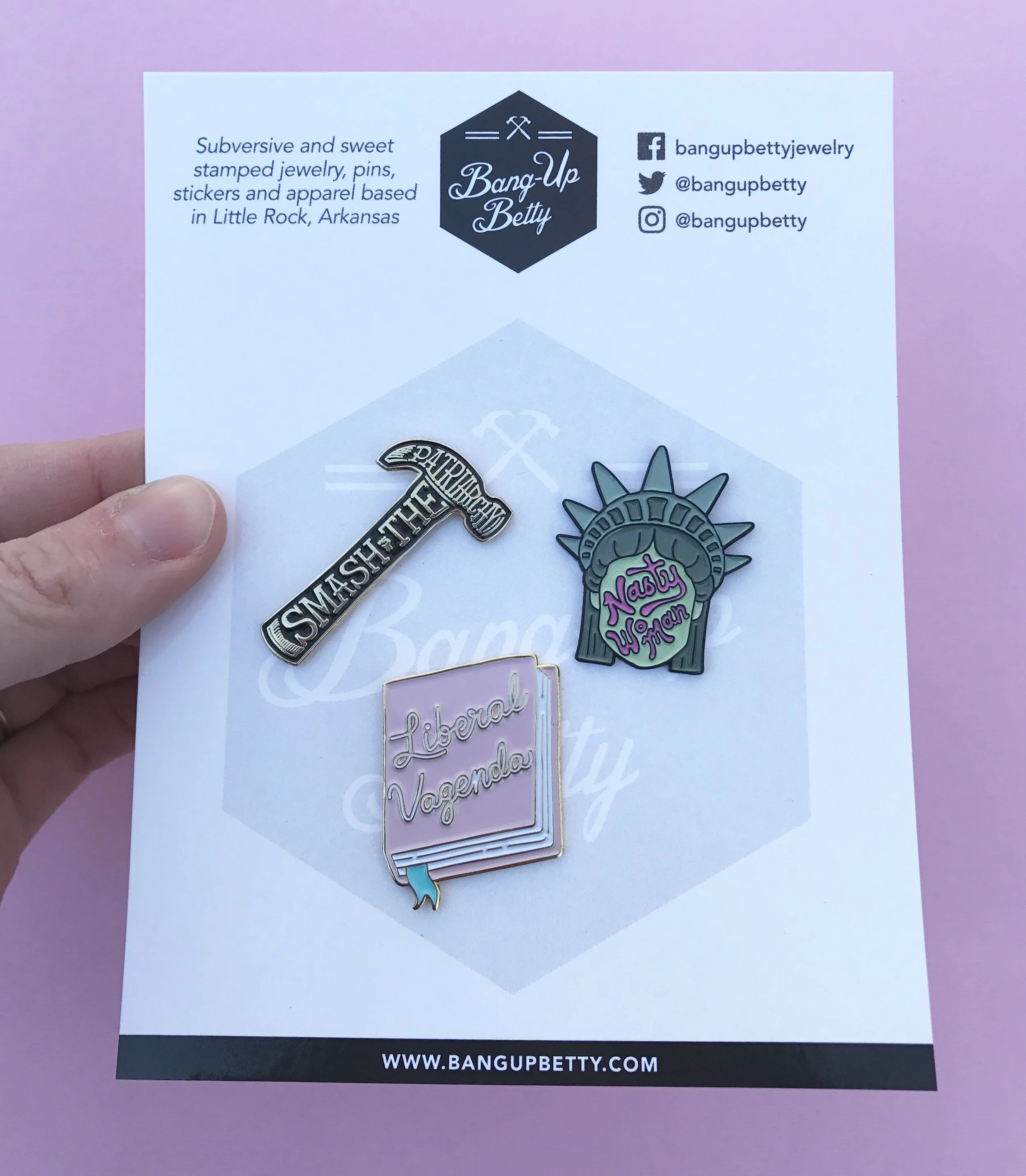 Feminist Pin Power Pack by Bang-Up Betty