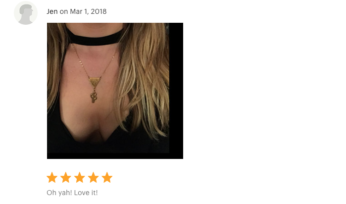Don't Touch Me Cactus Necklace "Oh yay! Love it!!"