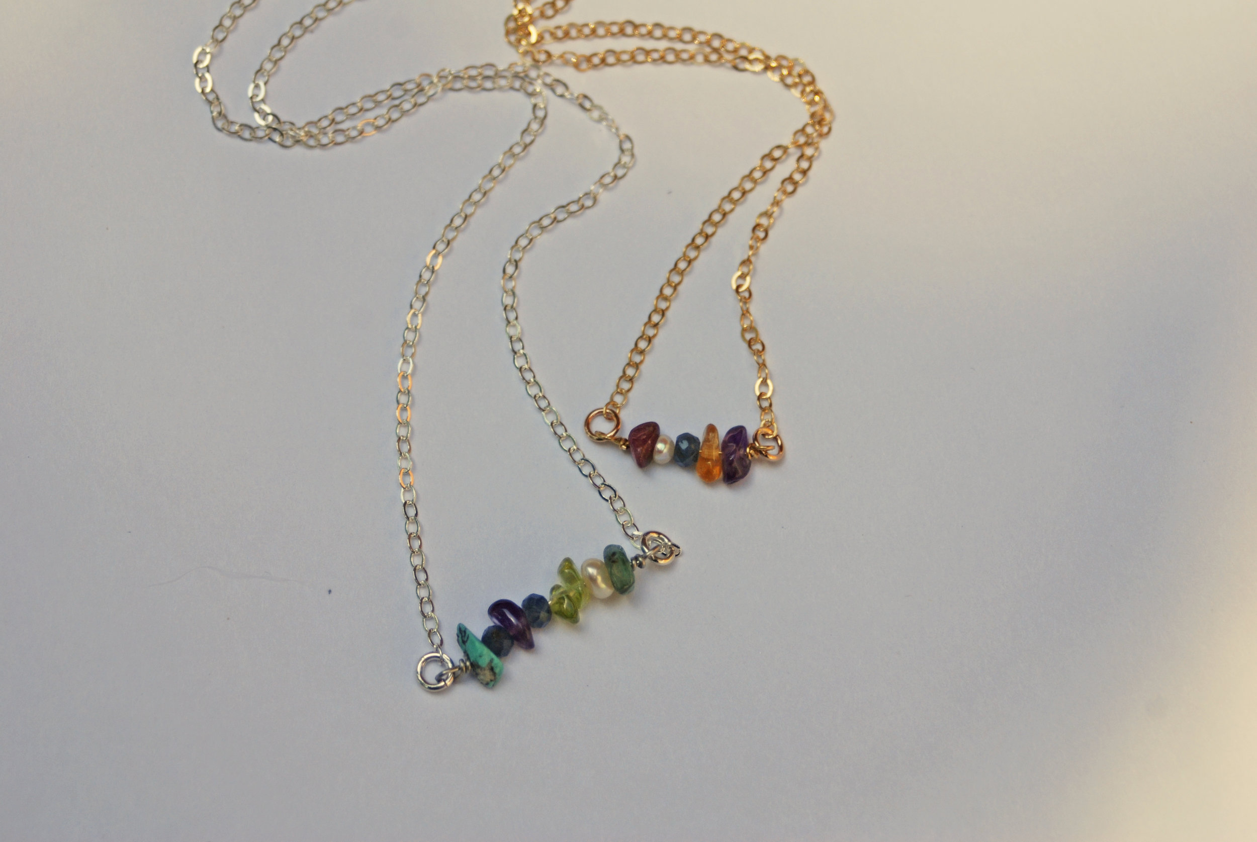 Simple Mixed Stone Necklace