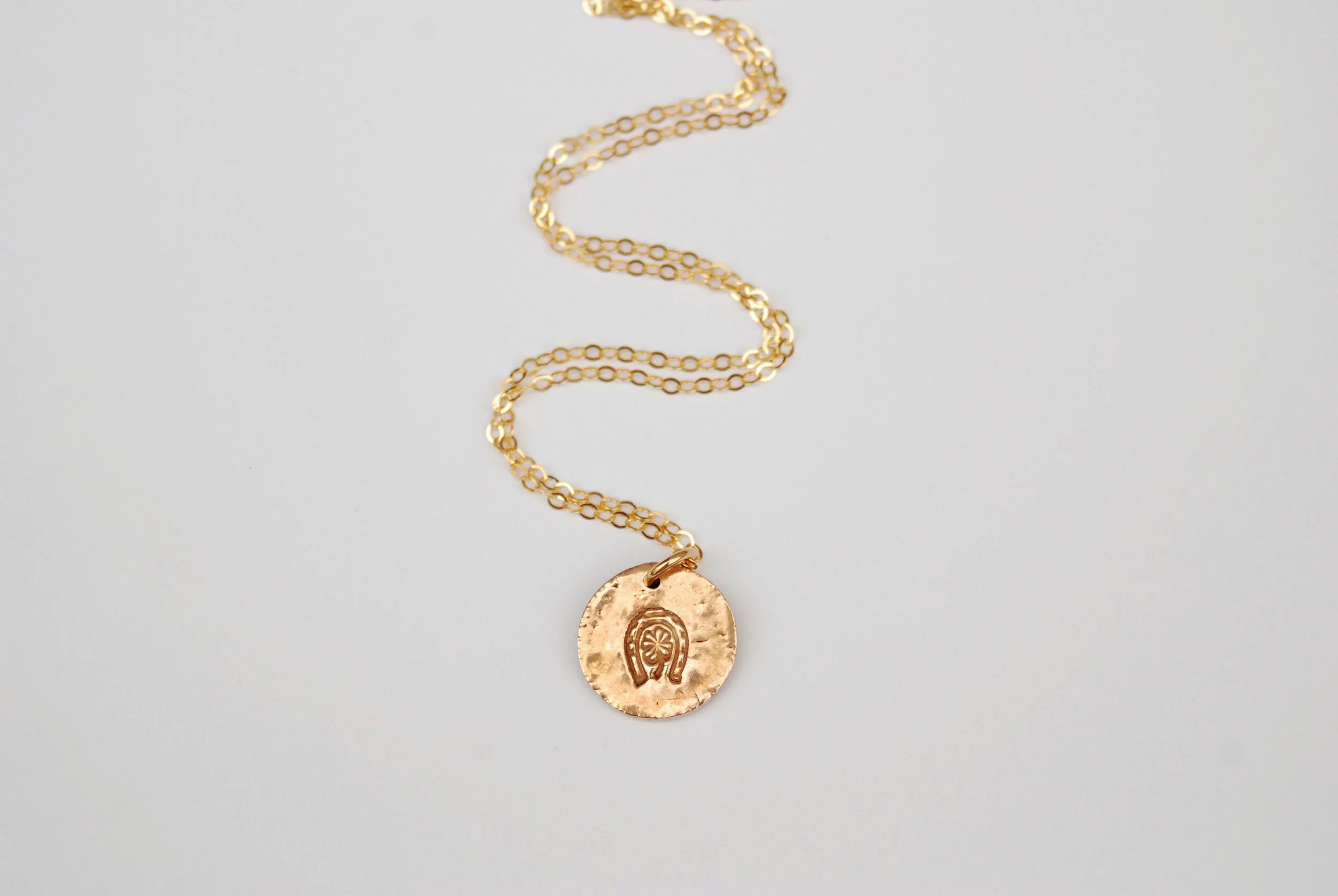Horseshoe Four-Leaf Clover Lucky Charm 