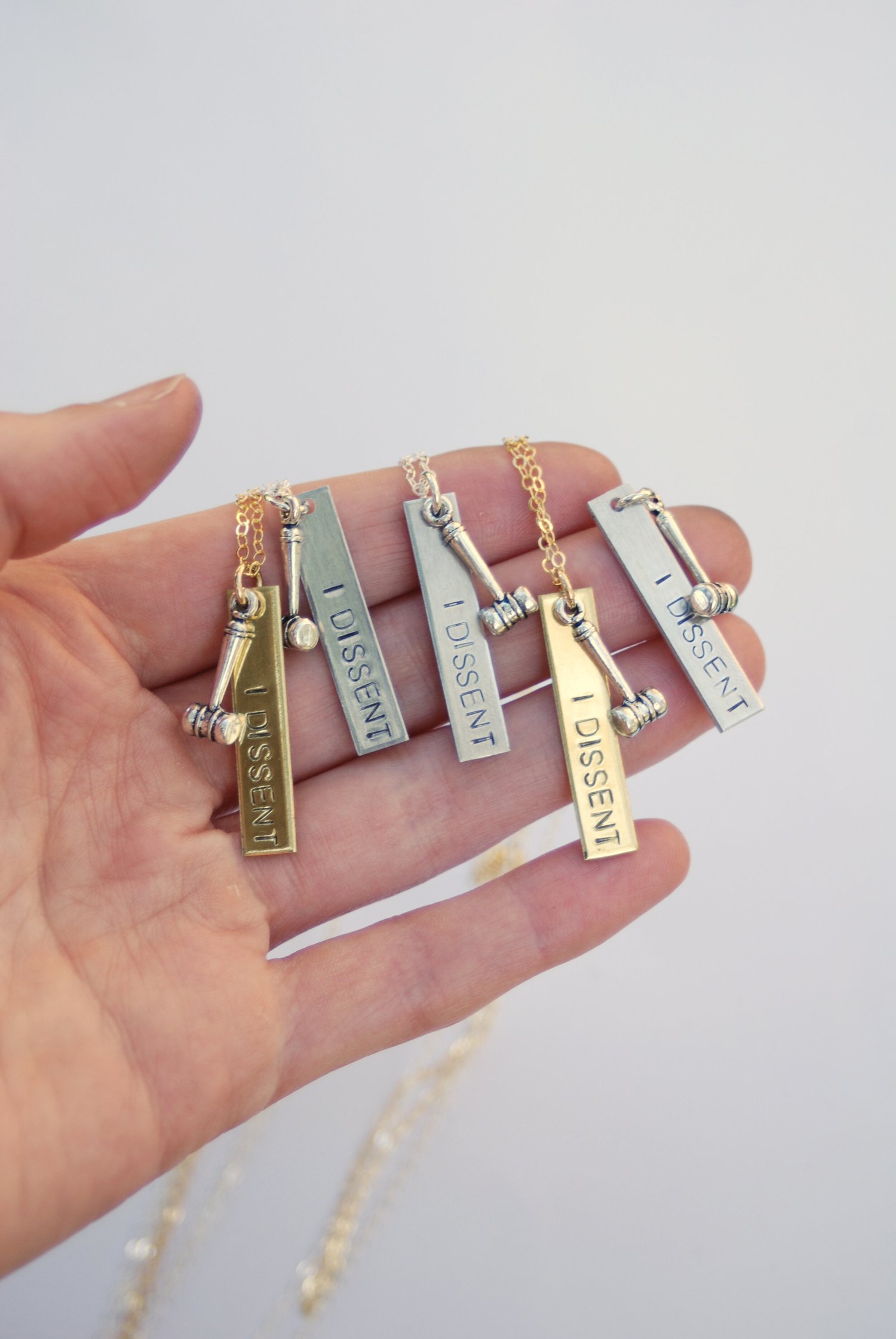 Judicial Collar Rbg Neckwear Dissent Collar Necklace — Dissent Pins