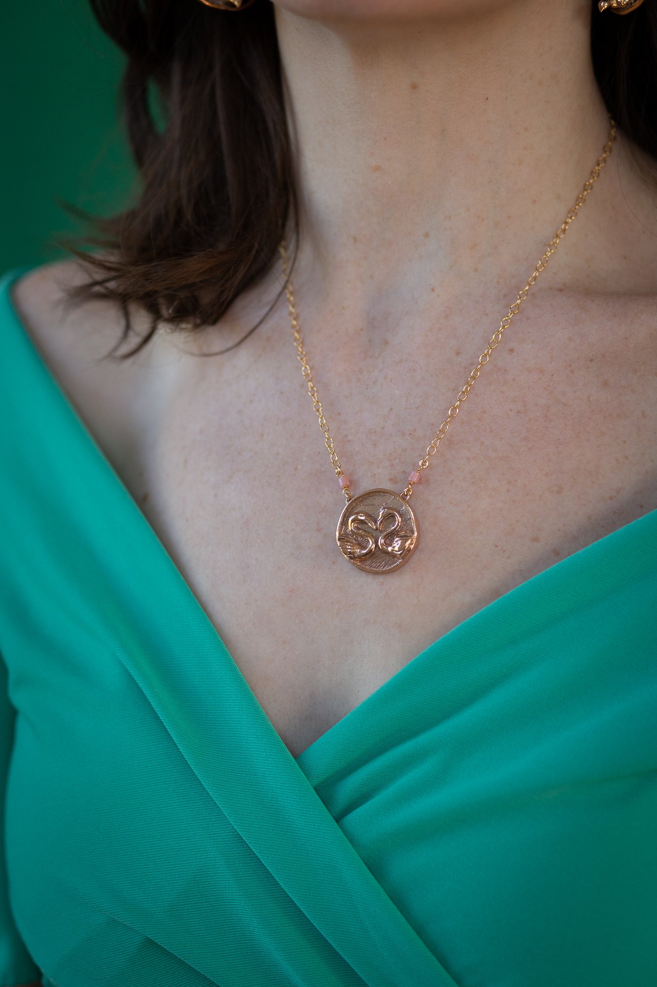 Buy Sterling Silver and 18ct Rose Gold Vermeil Flamingo Necklace Online in  India - Etsy