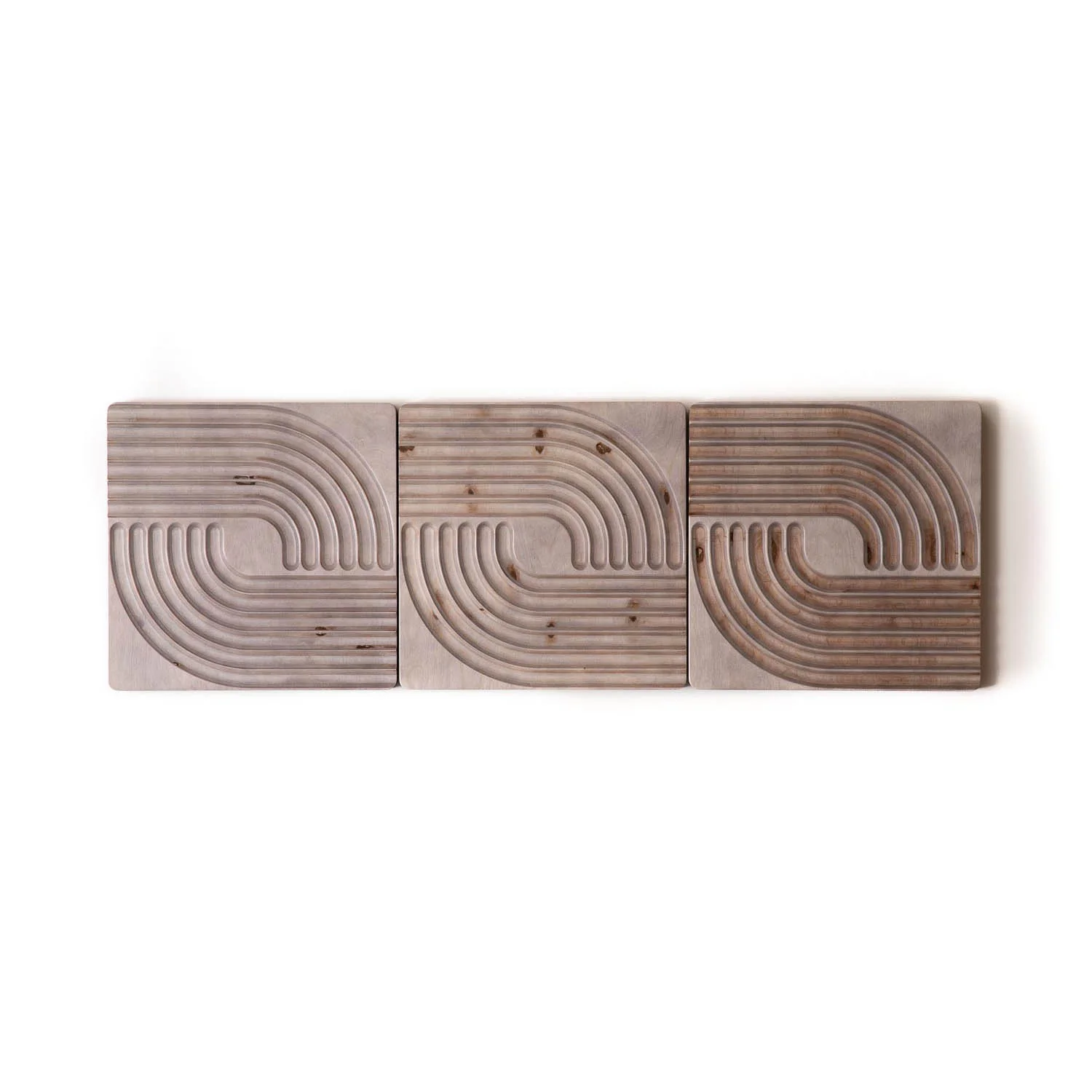 Grey stained Hitch wall panels