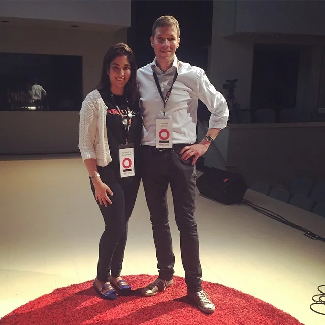 My awesome speech coach Alessandra Fernandes and I