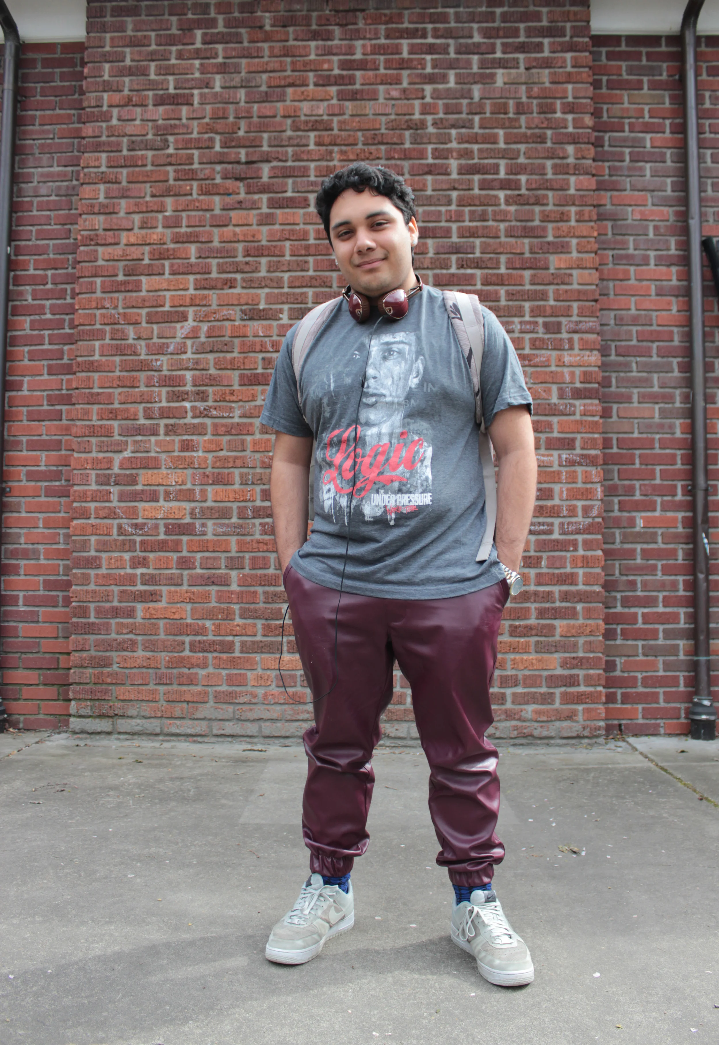 “Although Kanye is a fashion reference, I try to employ more color and pattern than the minimalist Yeezy aesthetic. I am drawn to the cut, texture, and general shape of Kanye’s outfits, but I incorporate more pattern and color since I’m young and can get away with it.” -