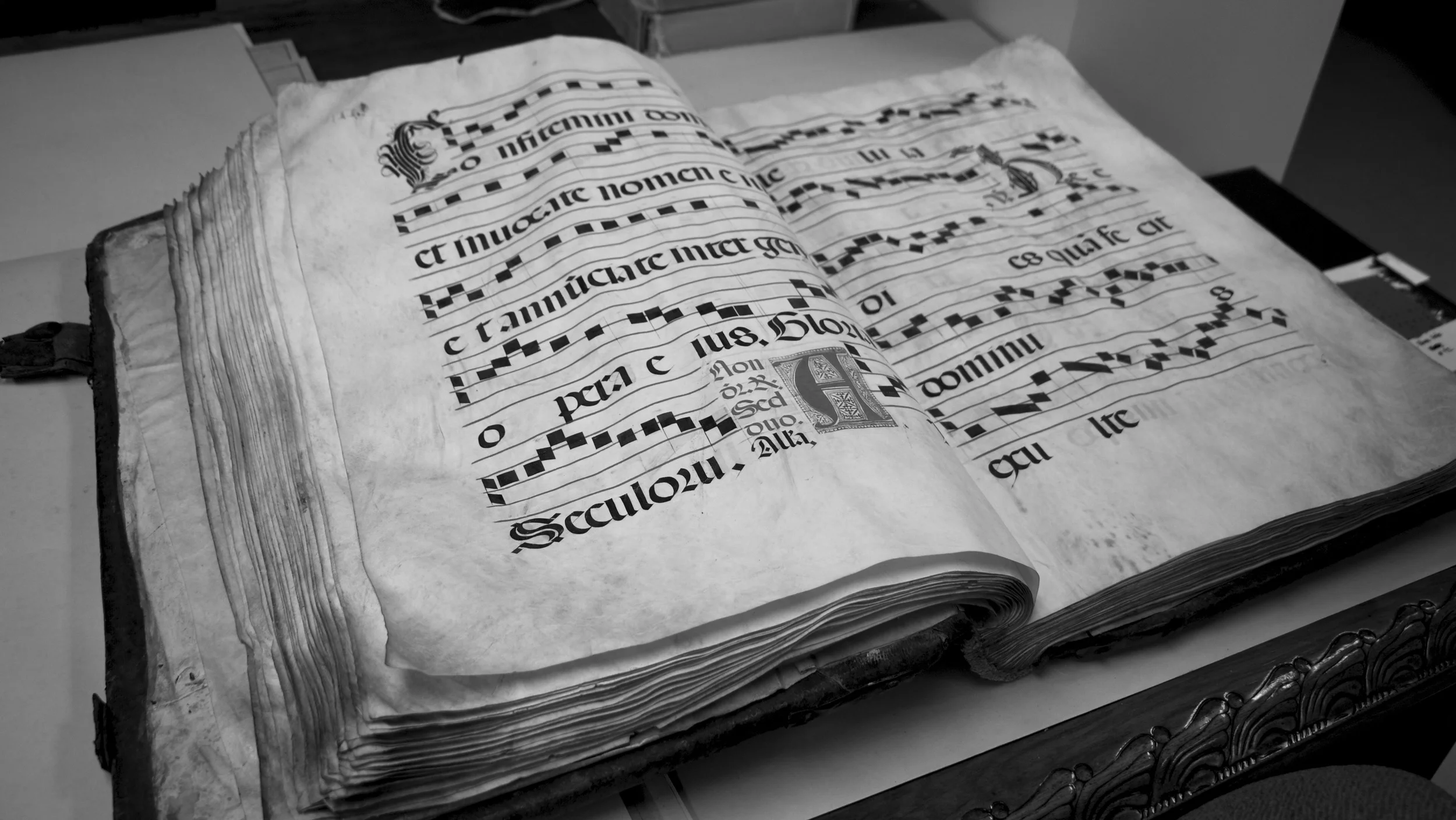 Antiphonary from the 1500s, recently donated to the College