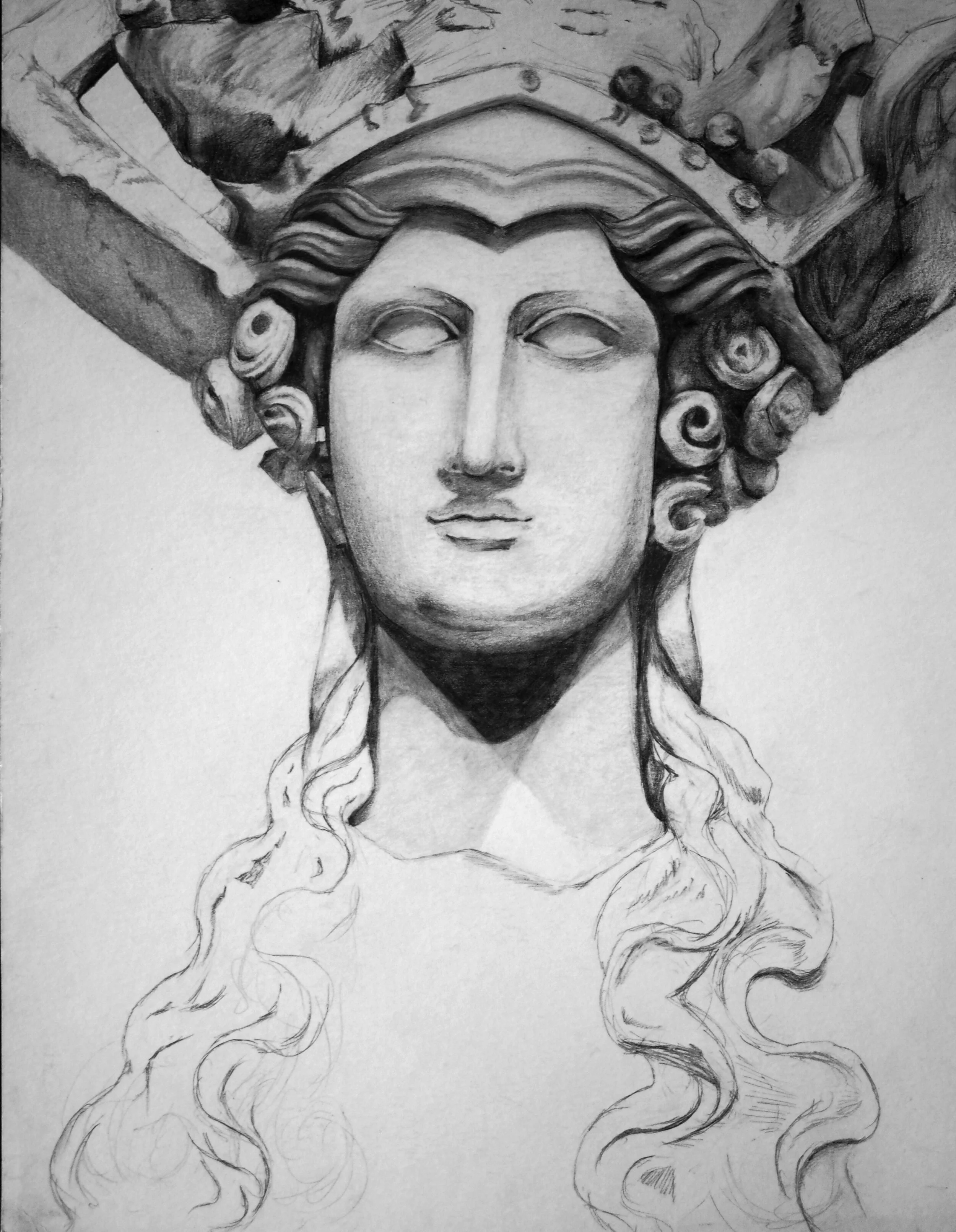Study of the Statue of Athena Parthenos
