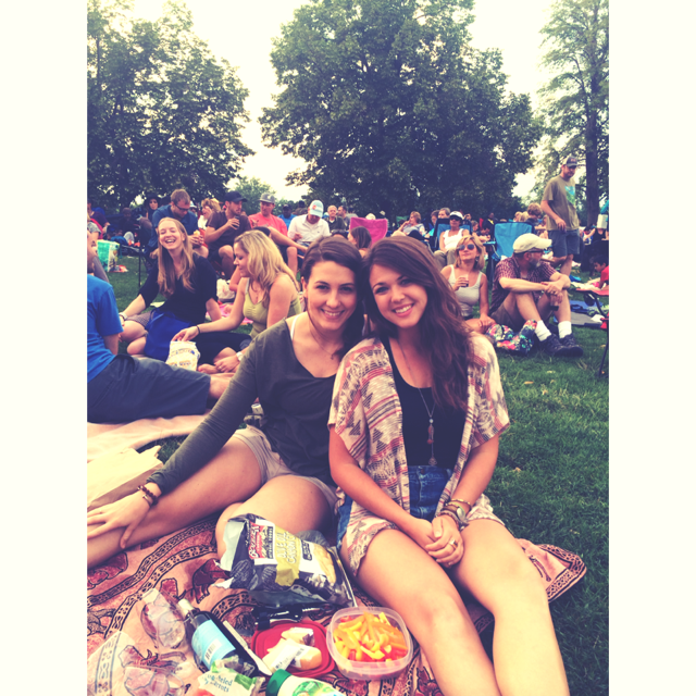 Enjoying the weather and wine at Jazz in the Park! 