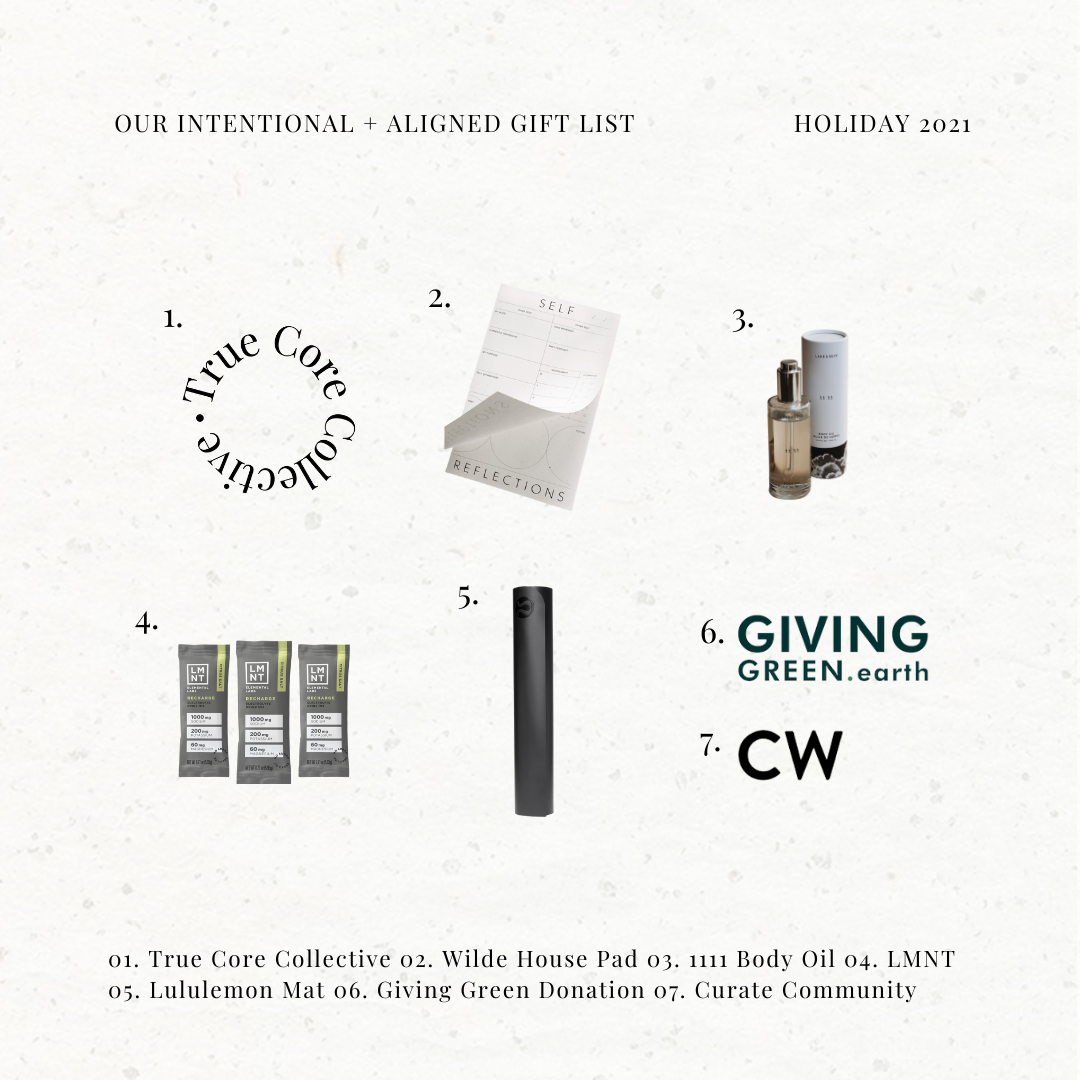 Our Intentional + Aligned Gift List