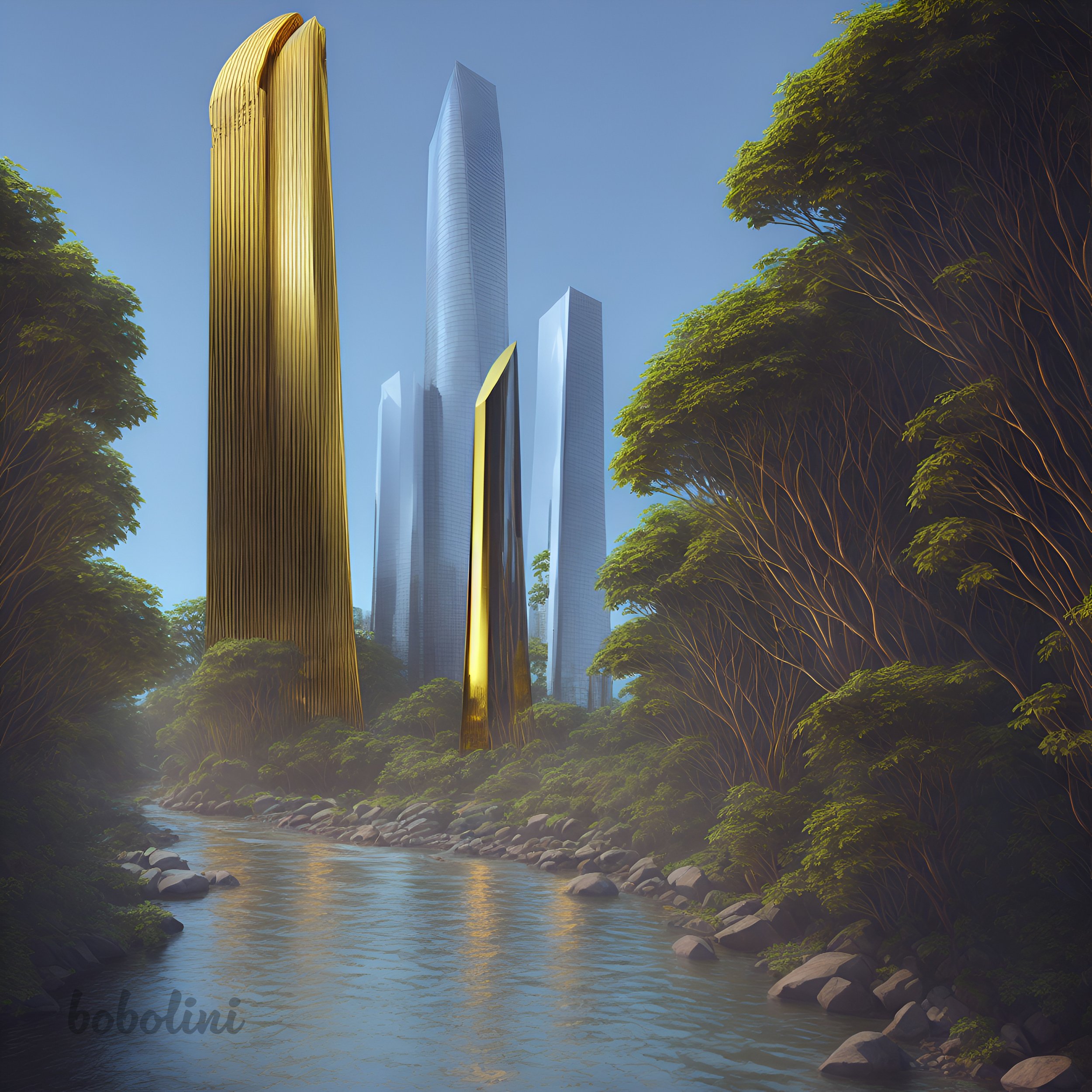 Scifi city skyscraper view concept Art by Rizwan azim on Dribbble