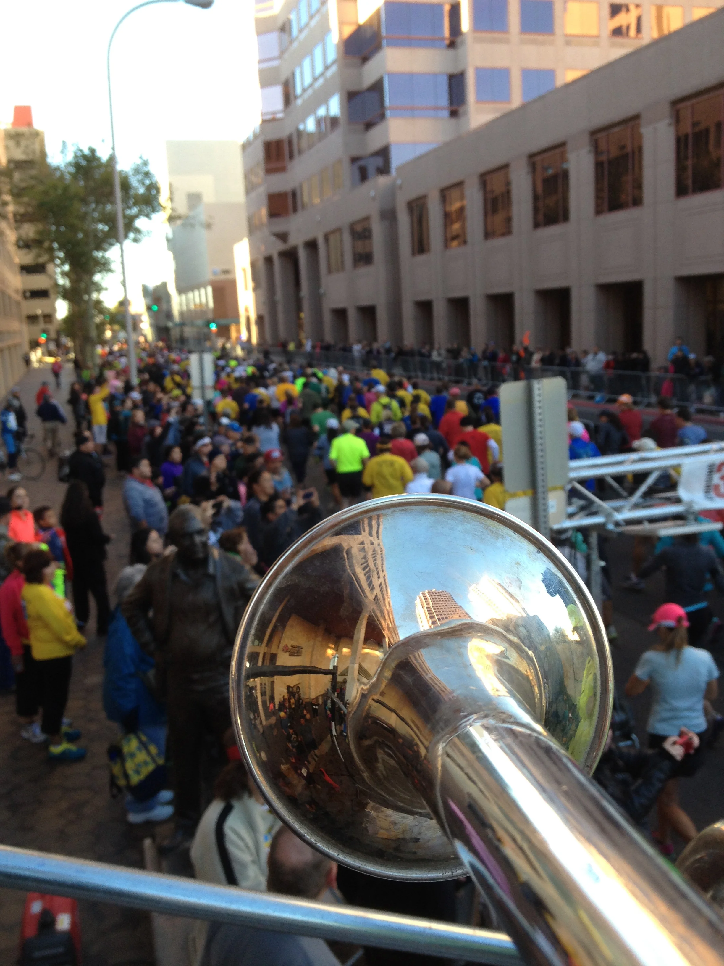 Playing National Anthem for Albuquerque Marathon