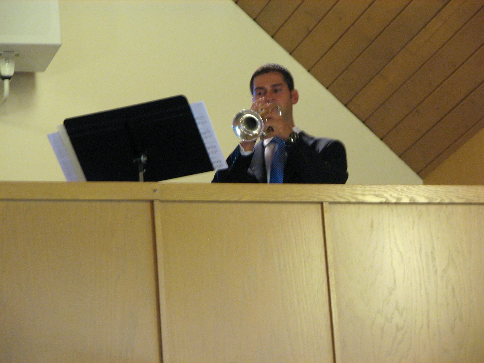 Performing in the Organ Loft for a Wedding
