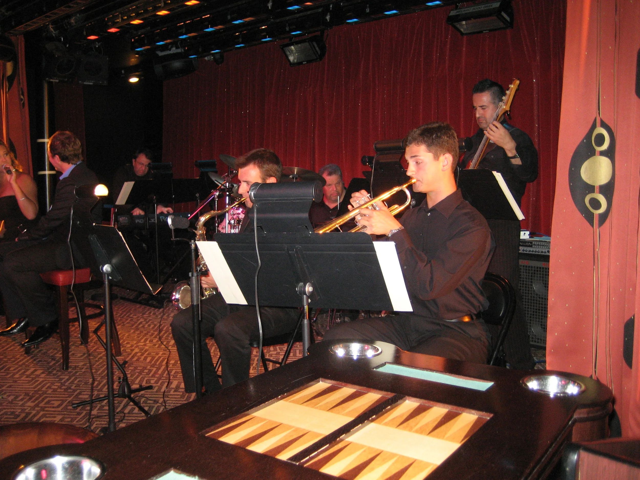 Playing Flugelhorn on the Jewel of the Seas