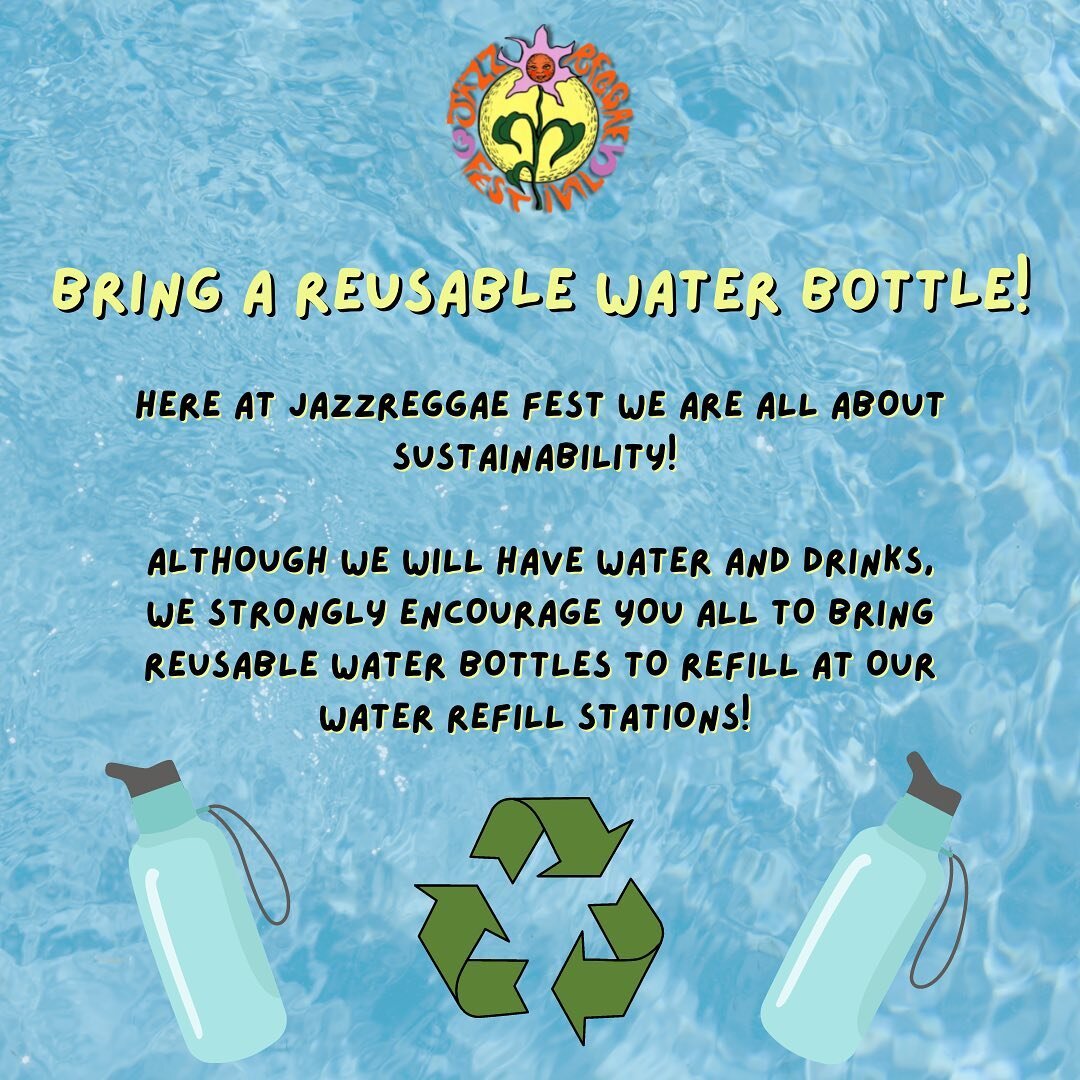 💦 Help us reduce waste by bringing your own water bottle 💦 Only empty bottles will be allowed inside! See you Monday! 😎