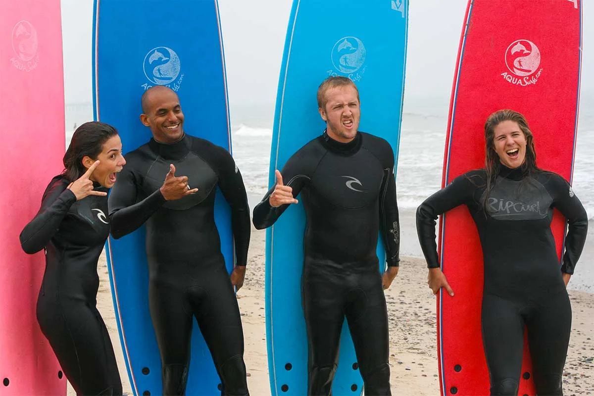 Aqua Surf Lessons in California Redondo Beach Surf Lessons