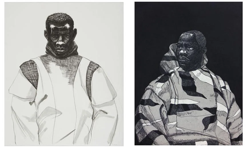 (l) Untitled, (r) Handsome Young Man