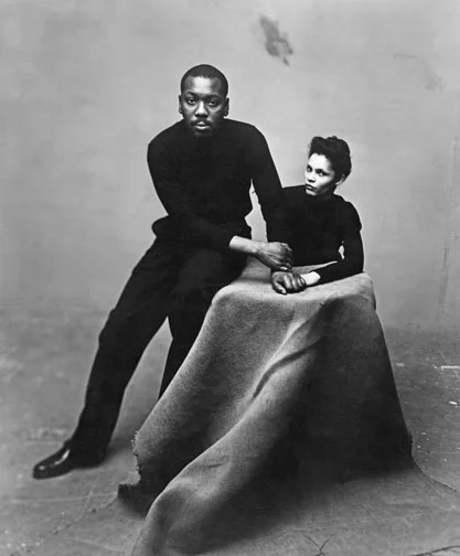 Jacob Lawrence with wife Gwendolyn Knight Lawrence