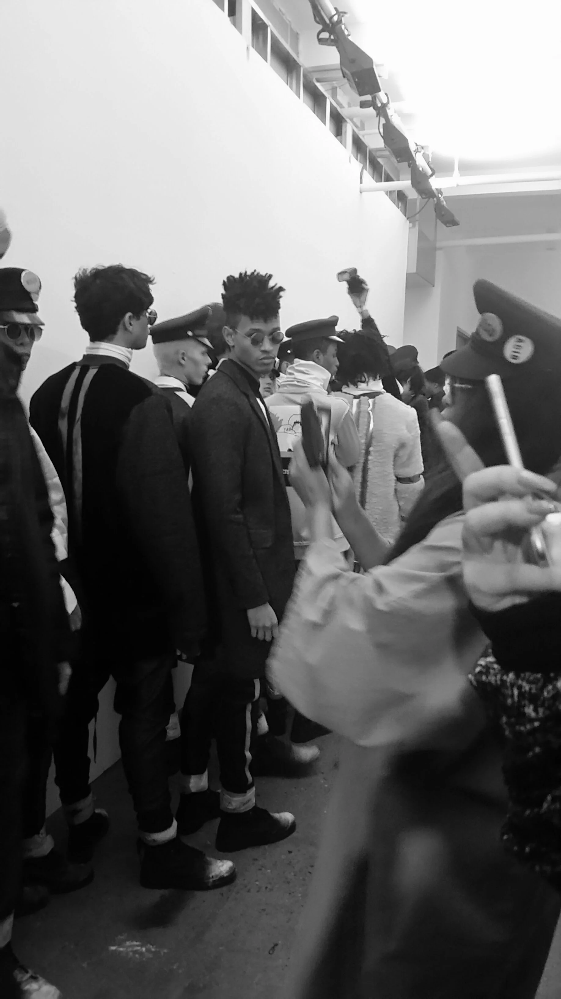 Backstage at the Pyer Moss AW16 show. (credit: Kali Brown)