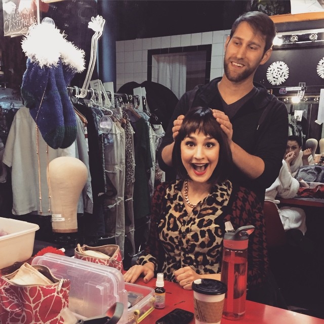 BACKSTAGE AS PAM IN 50 SHADES!