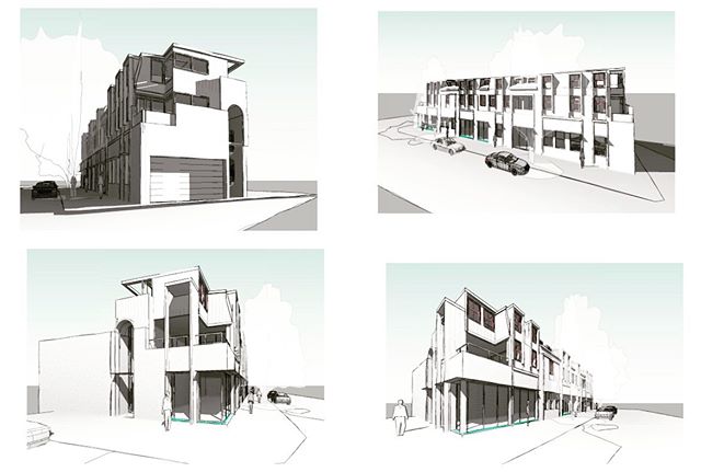 Latest concept montages for a new co-living redevelopment with ground floor retail getting ready for lodgement