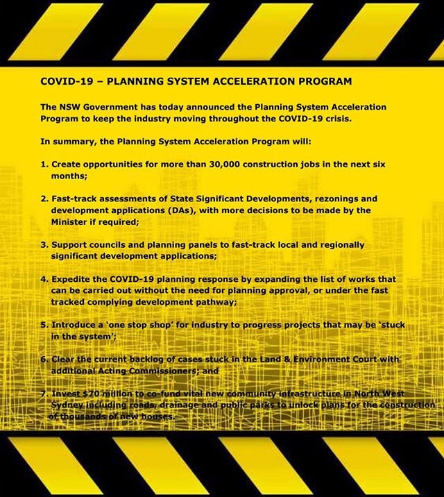 Covid-19 Planning System Acceleration Program announced to keep the planning and construction going through the crisis 🚧 🏗