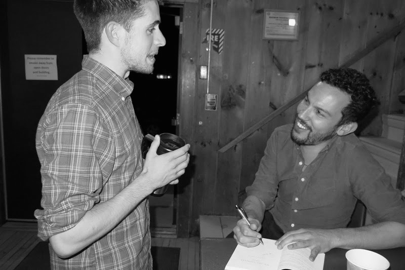 Duende editor Cameron Price speaks with Justin Torres after his April reading from We the Animals at Goddard College