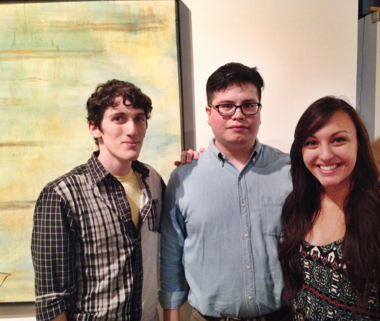 Hosts/curators Robert Torres & Sebastian H. Paramo, with poetry editor Catherine Chambers