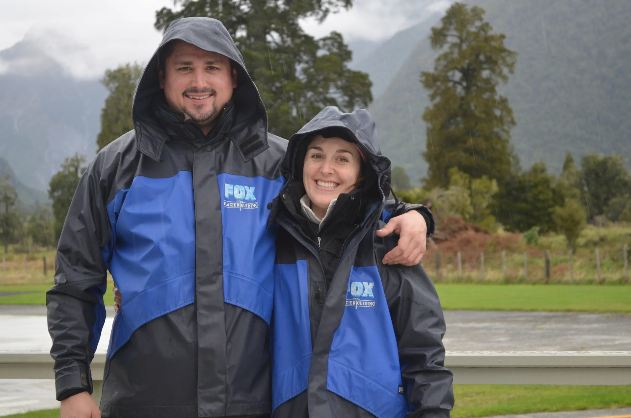 Ready to take on the rainy weather and Fox Glacier!