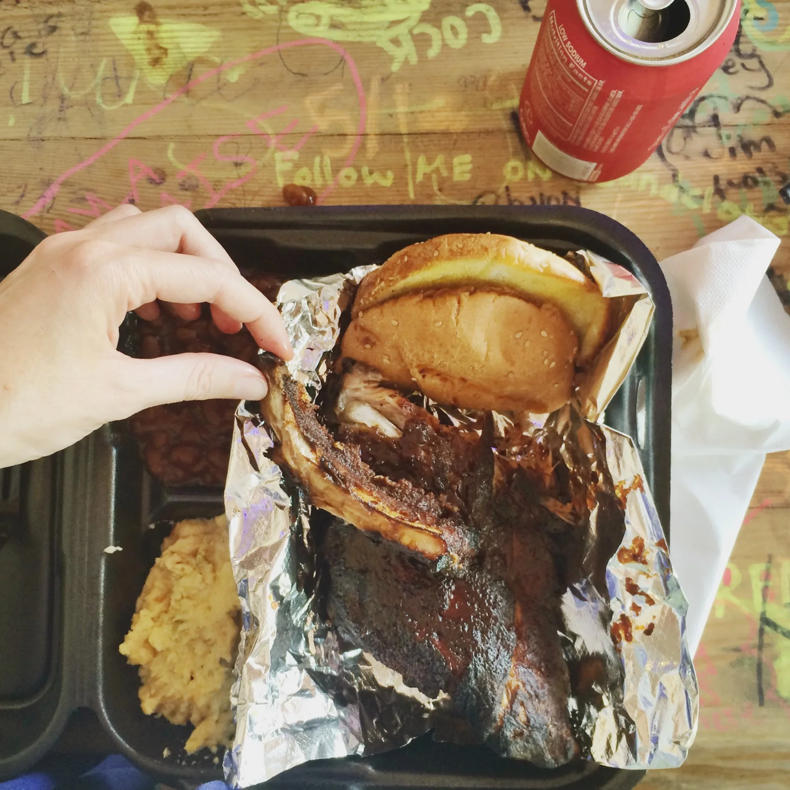 Finger lickin' good ribs from the Shiver Shack.