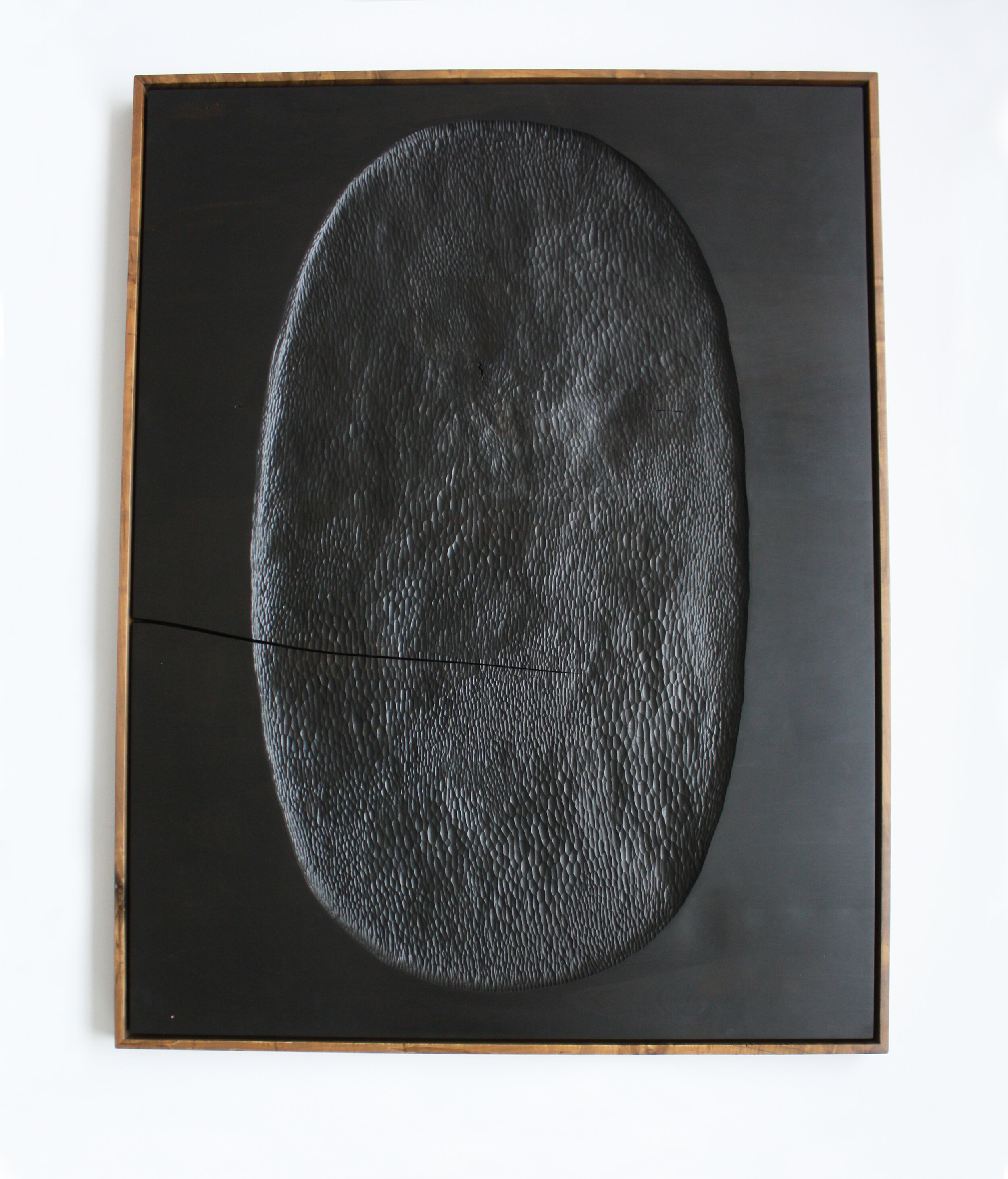 Black Painting (Oval), 2017