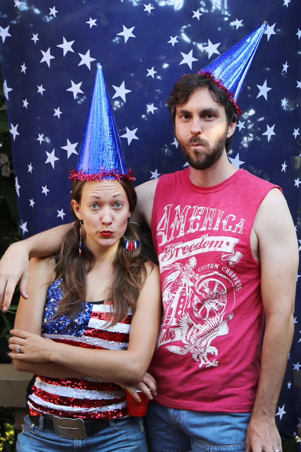 Jorts of July and a popcorn bar